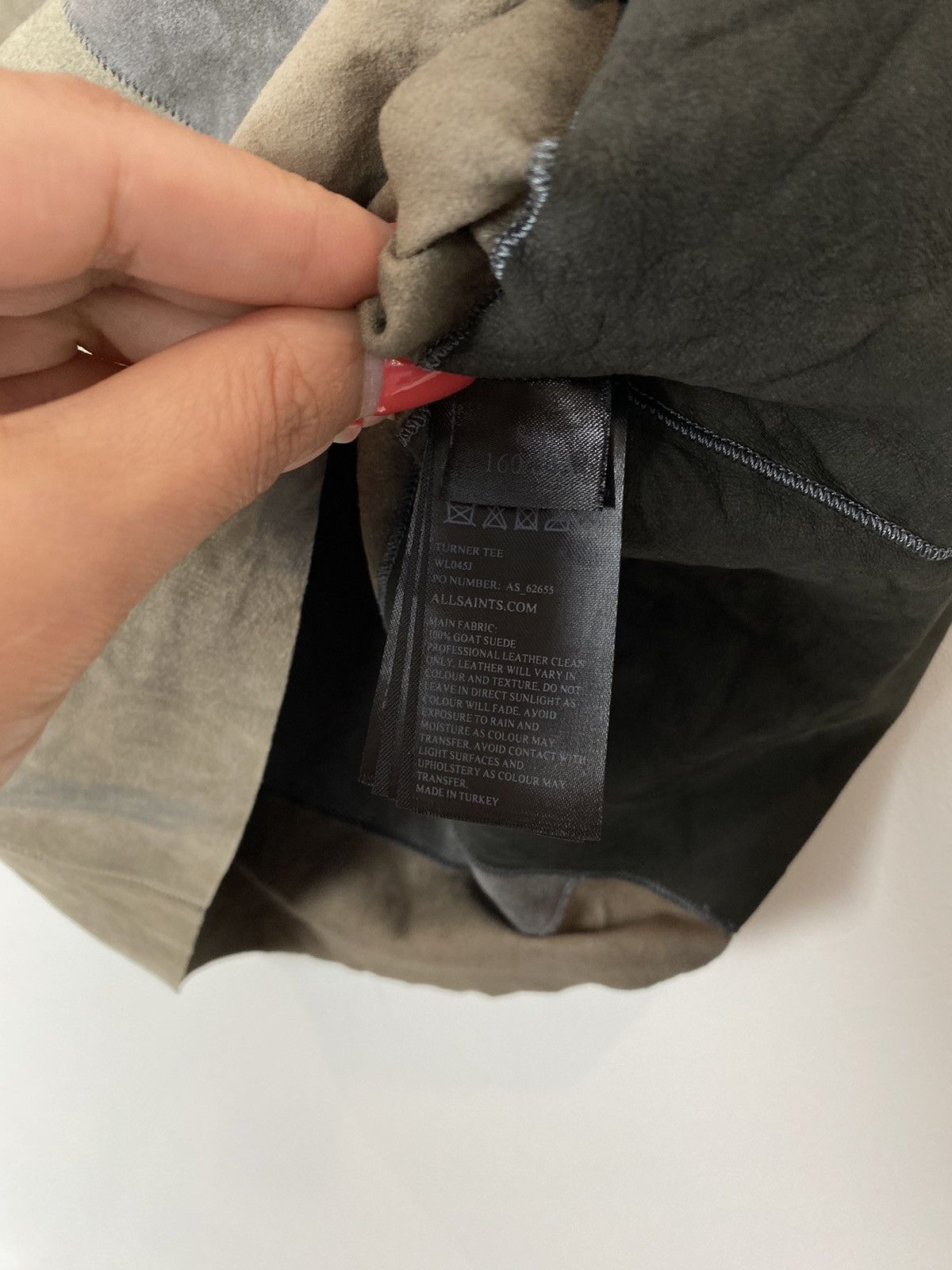 Allsaints AllSaints Sleeveless Turner Tee 100% Goat Suede Women’s UK8 Size S / US 4 / IT 40 - 6 Thumbnail