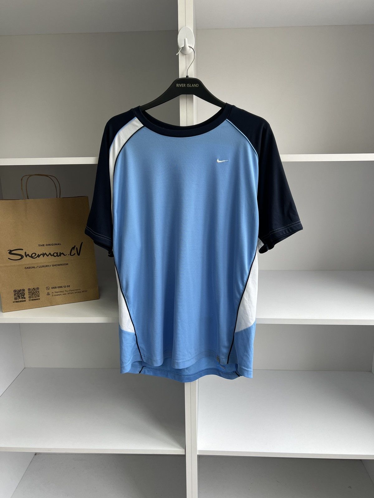 Nike × Vintage Vintage Nike Dri-Fit Tennis Jersey Size US L / EU 52-54 / 3 - 1 Thumbnail