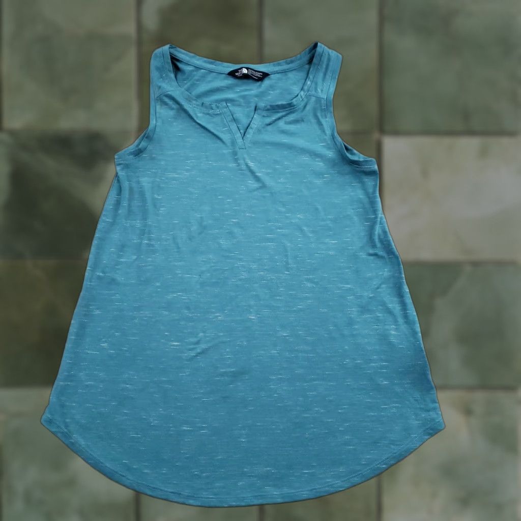 The North Face The North Face Tank Top Womens Small Teal Blue Sleeveless Lightweight Activewear Size S / US 4 / IT 40 - 1 Thumbnail