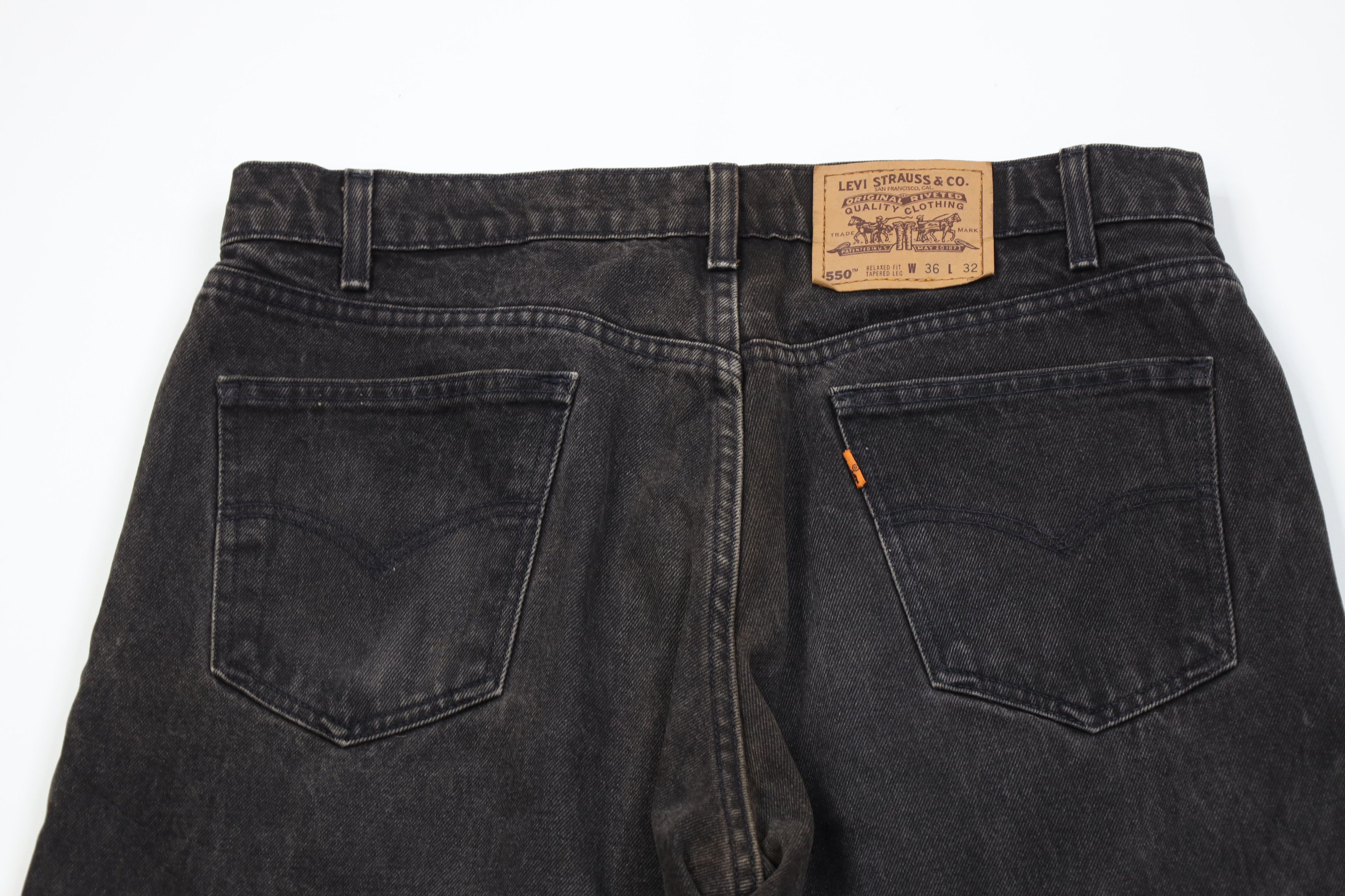 Levi's Vintage 90s Levis 550 Orange Tab Relaxed Fit Denim Jeans Size US 36 / EU 52 - 12 Thumbnail