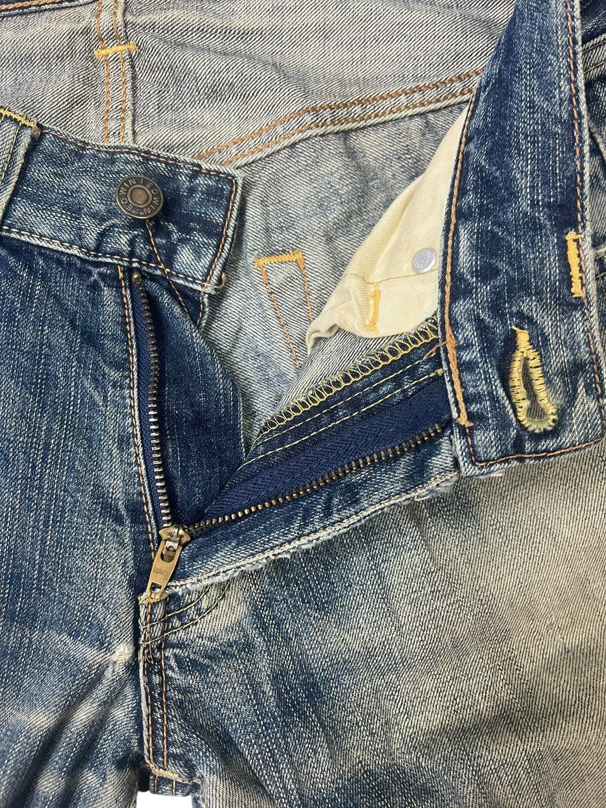 Edwin Vintage Edwin 503 Faded Distressed Jeans Streetwear Size US 30 / EU 46 - 7 Thumbnail