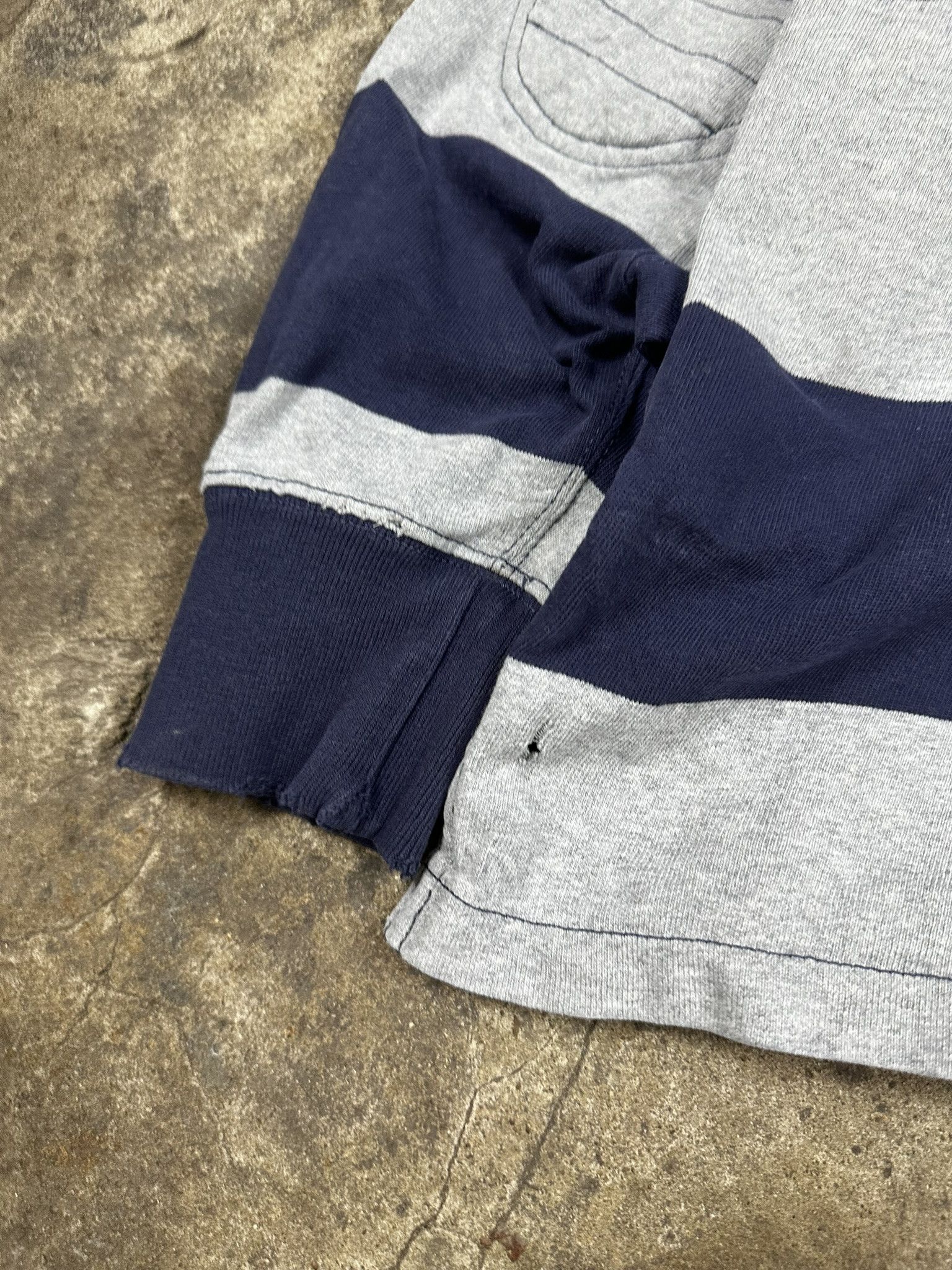 Polo Ralph Lauren Vintage Polo Ralph Lauren Rugby Longsleeve Stripped Polo Size US XL / EU 56 / 4 - 8 Thumbnail