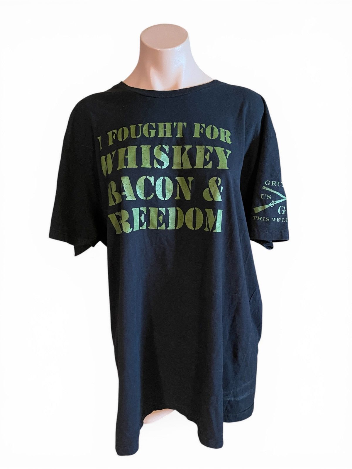 Grunt Style Grunt Style Men’s 2XL Whiskey Bacon Freedom Graphic T-Shirt Size US XXL / EU 58 / 5 - 1 Thumbnail