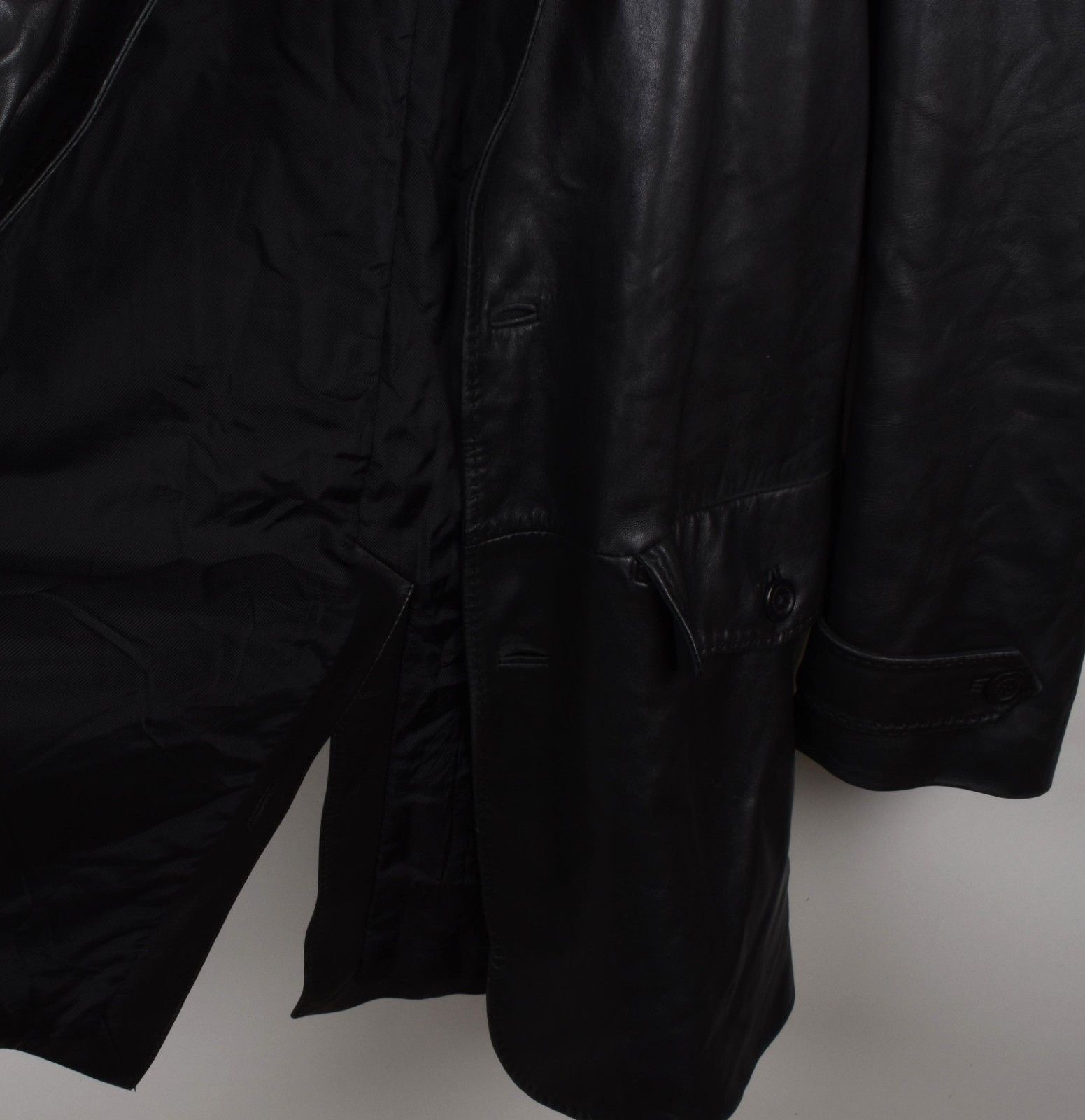 Ermenegildo Zegna Ermenegildo Zegna Leather Men Coat Size IT50-L, S1778 Size US L / EU 52-54 / 3 - 8 Thumbnail