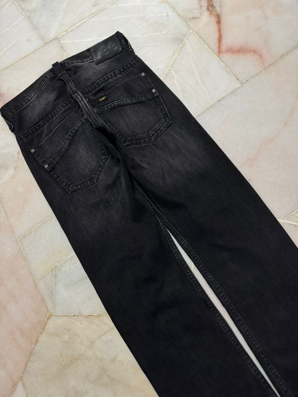 Lee 💥Insane💥Vintage Lee Rusty Mudwash Distressed Black Jeans Size US 29 - 22 Thumbnail