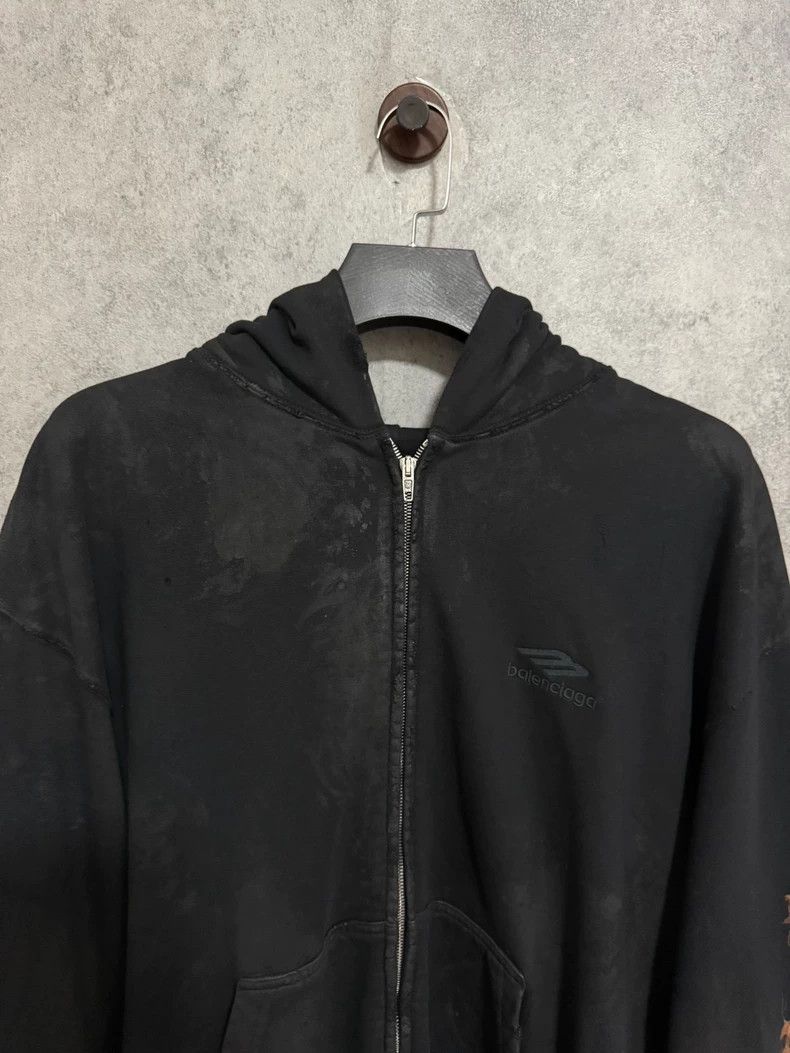 Balenciaga Balenciaga Buddha Letter Logo Zip-Up Hoodie Size US M / EU 48-50 / 2 - 4 Thumbnail