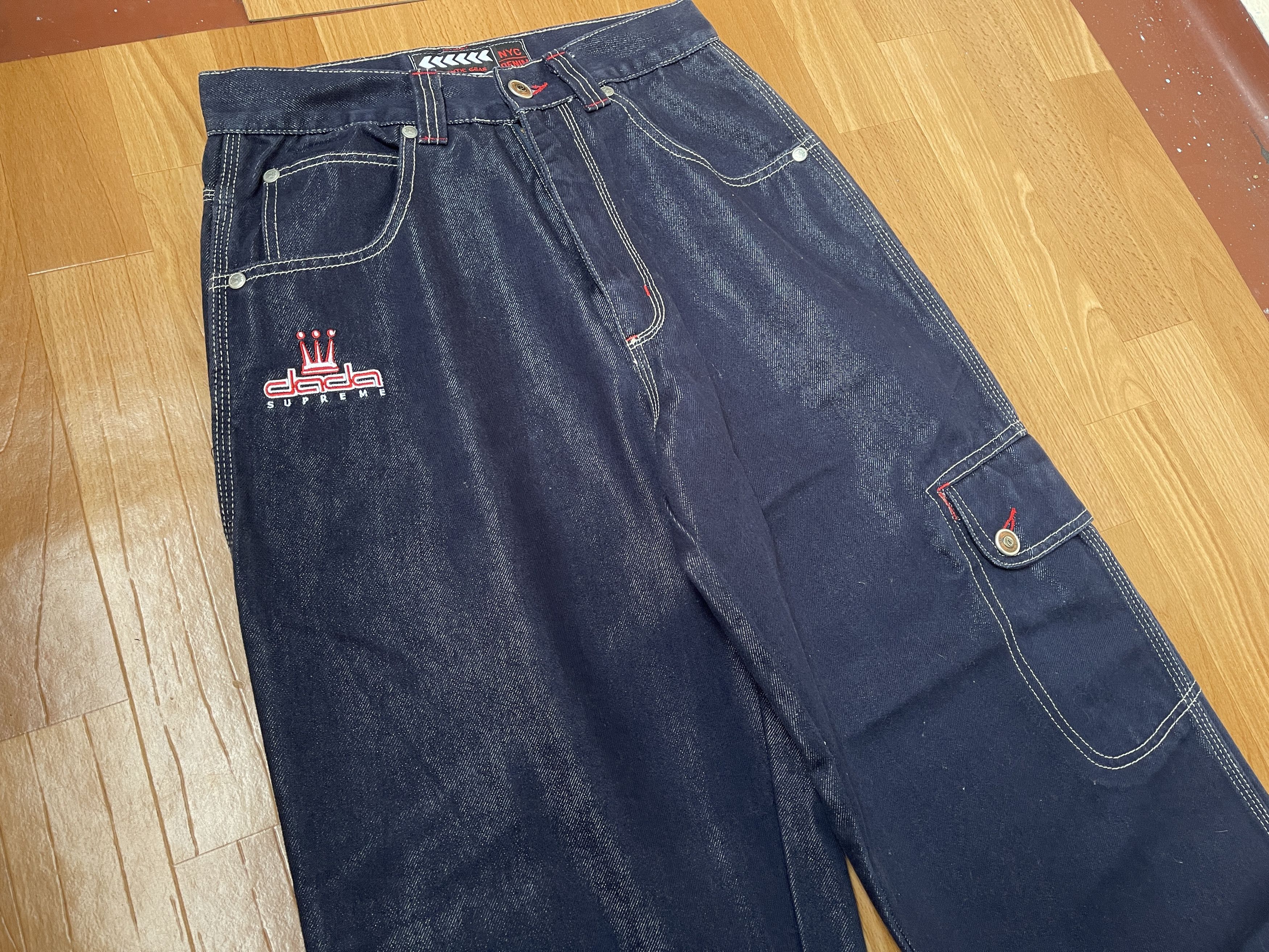 Damani Dada Damani Dada jeans, vintage baggy jeans, 90s hip hop size 26 Size US 26 / EU 42 - 6 Thumbnail