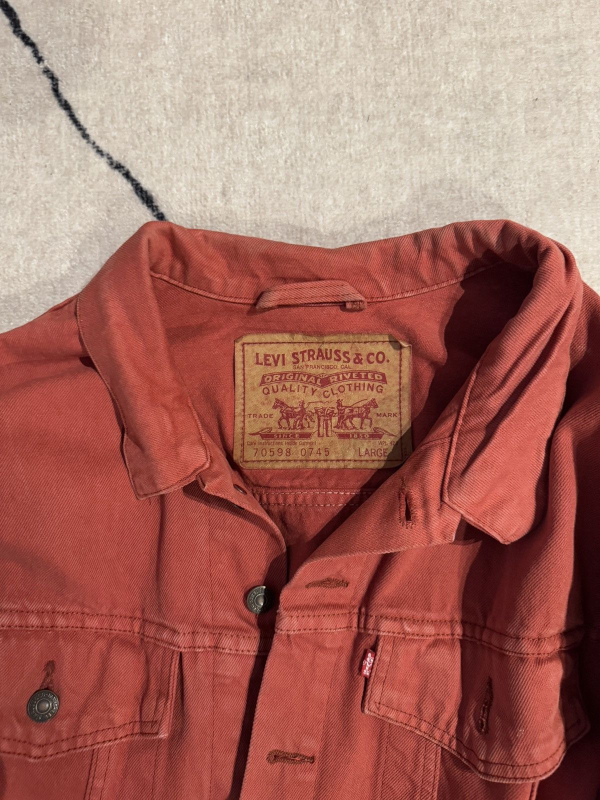 Levi's Levi’s Vintage Denim Dyed Jacket Size US L / EU 52-54 / 3 - 3 Thumbnail
