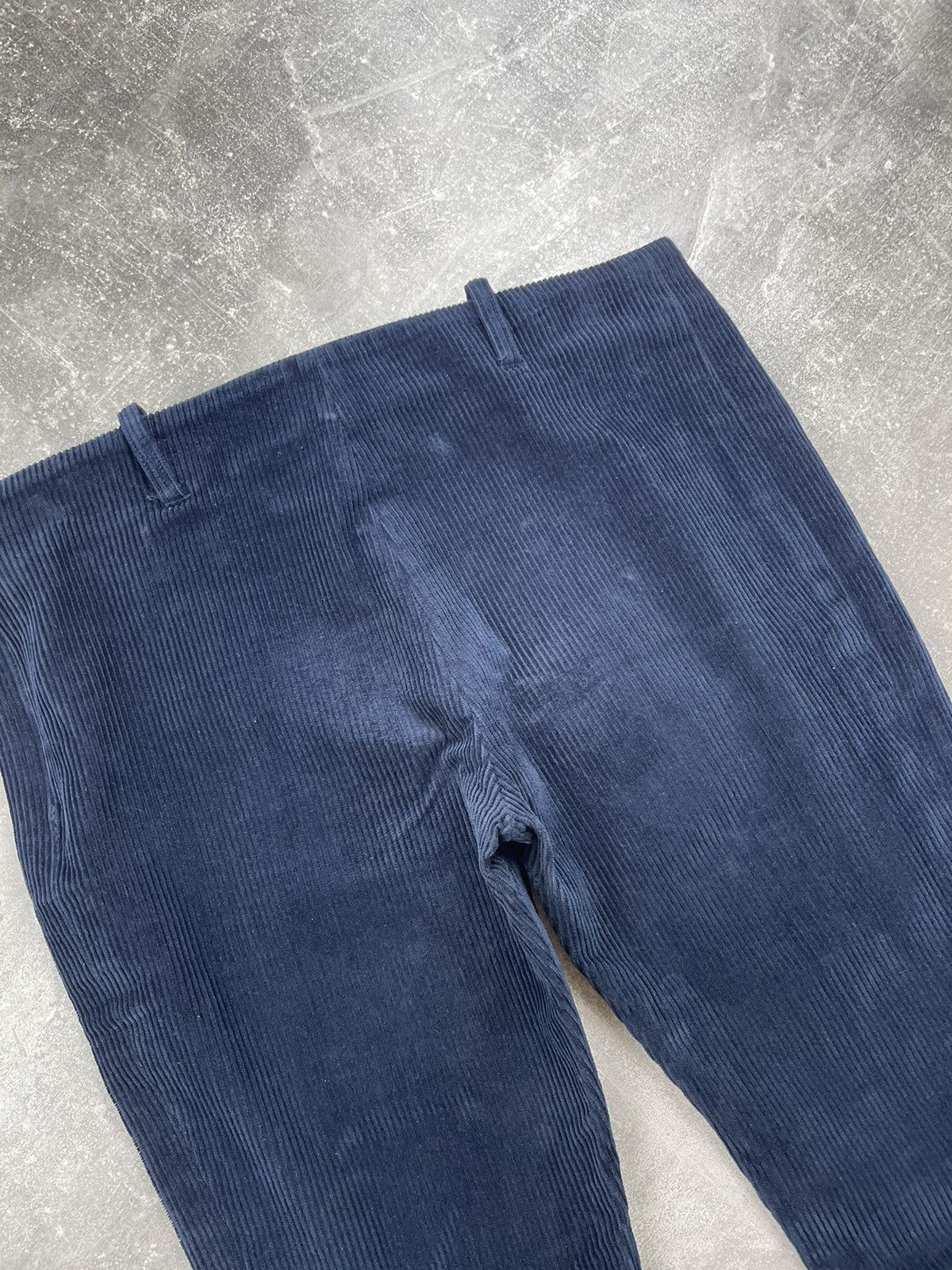 Balenciaga Balenciaga Corduroy Pants Navy Blue Slim Fit Trousers Size 27" / US 4 / IT 40 - 9 Thumbnail
