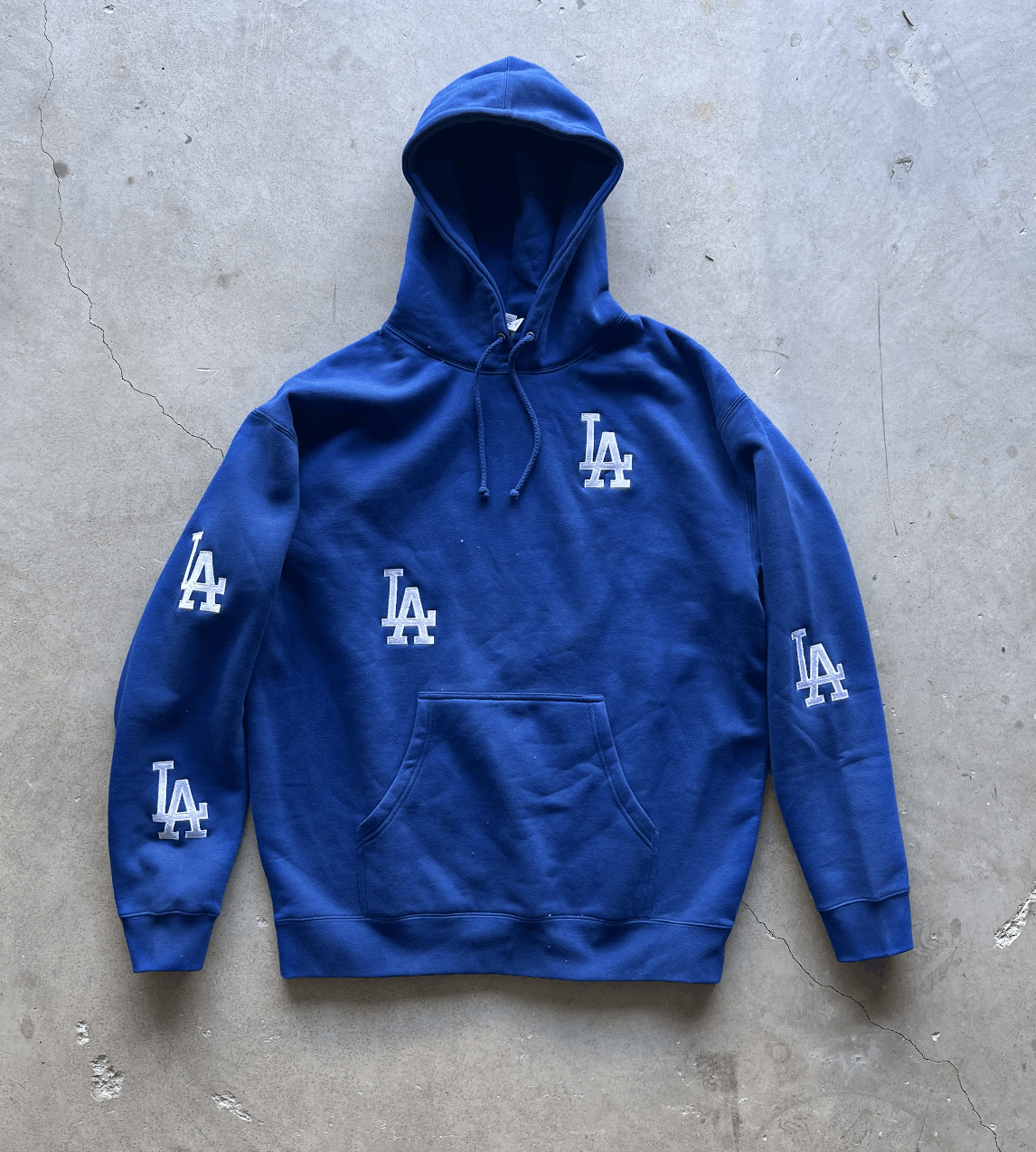 MLB Los Angeles 5 Spot EMBROIDERED HOODIE Size US XXL / EU 58 / 5 - 3 Thumbnail