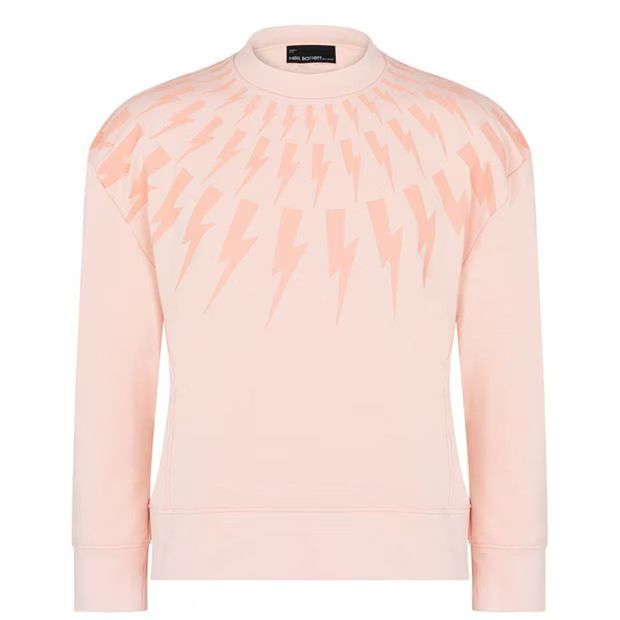 image of Neil Barrett O1G2R1Mq0424 Sweatshirts In Light Pink, Men's (Size Medium)