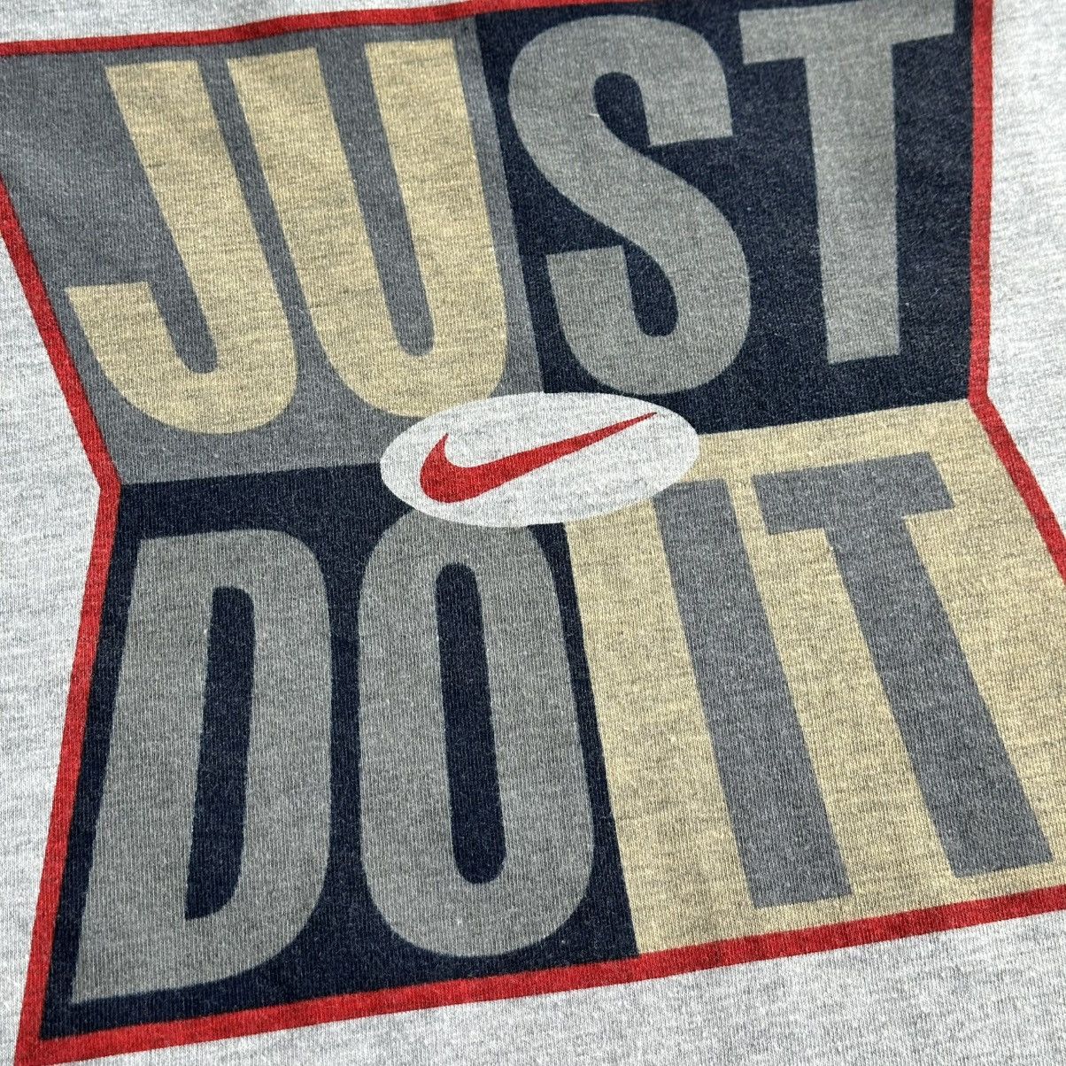 Nike Vintage 90s Nike Just Do It Swoosh Big Logo Tee Size US M / EU 48-50 / 2 - 5 Thumbnail