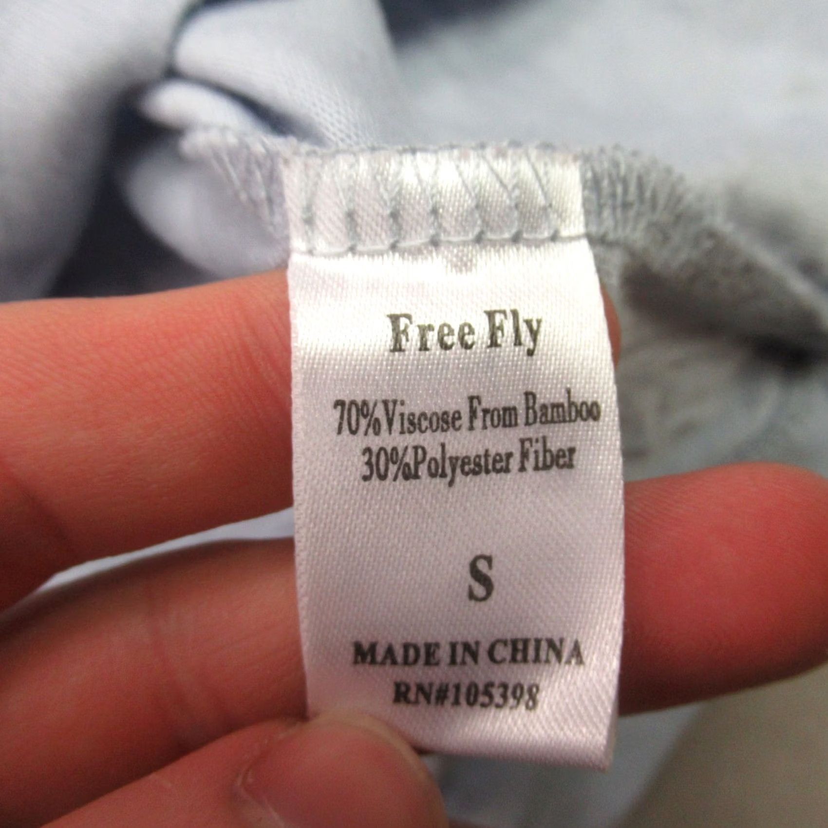 Vintage Free Fly Shirt Womens Small Long Sleeve Crew Neck Blue Outdoors Casual Shirt Size S / US 4 / IT 40 - 5 Thumbnail