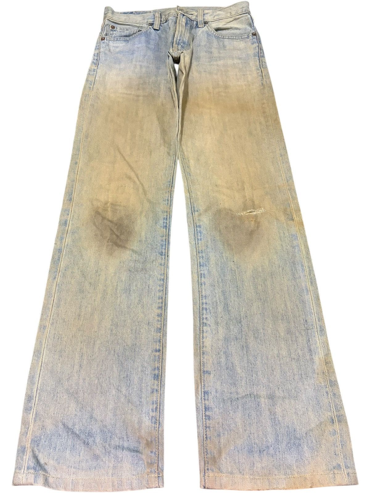 Uniqlo Vintage Japanese Uniqlo Mud Wash Distressed Jeans Size US 27 - 1 Thumbnail