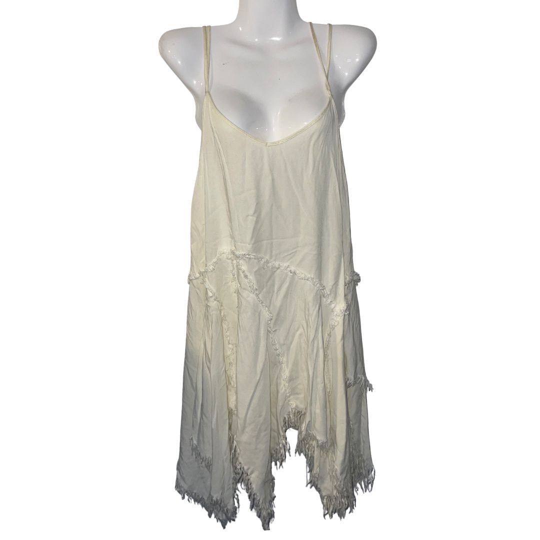 Free People Intimately Shred Slip Dress Asymmetrical Handkerchief Hemlin Size S / US 4 / IT 40 - 1 Thumbnail