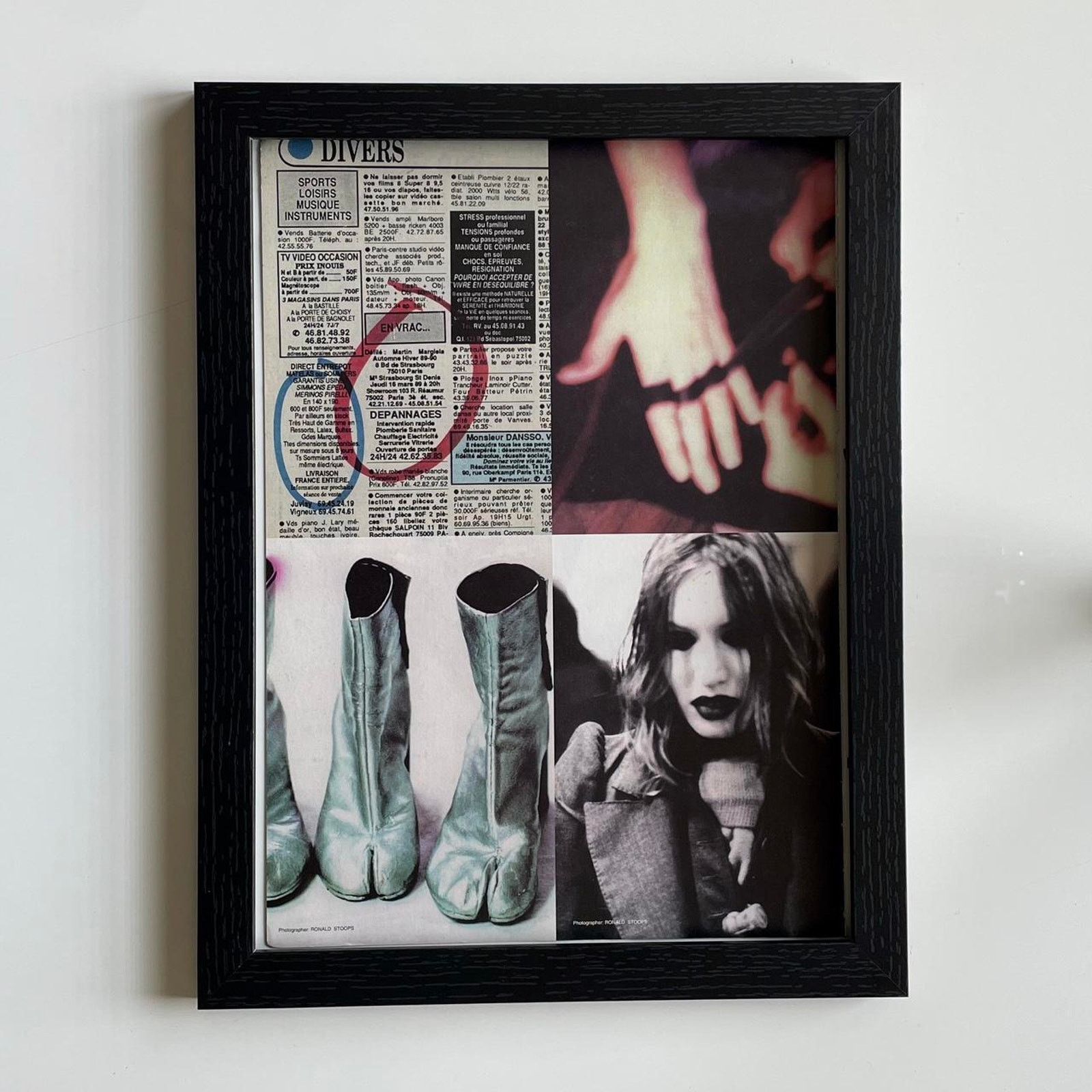 Maison Margiela × Vintage Maison Margiela Archive Fashion photo framed 9x12 Size ONE SIZE - 1 Thumbnail