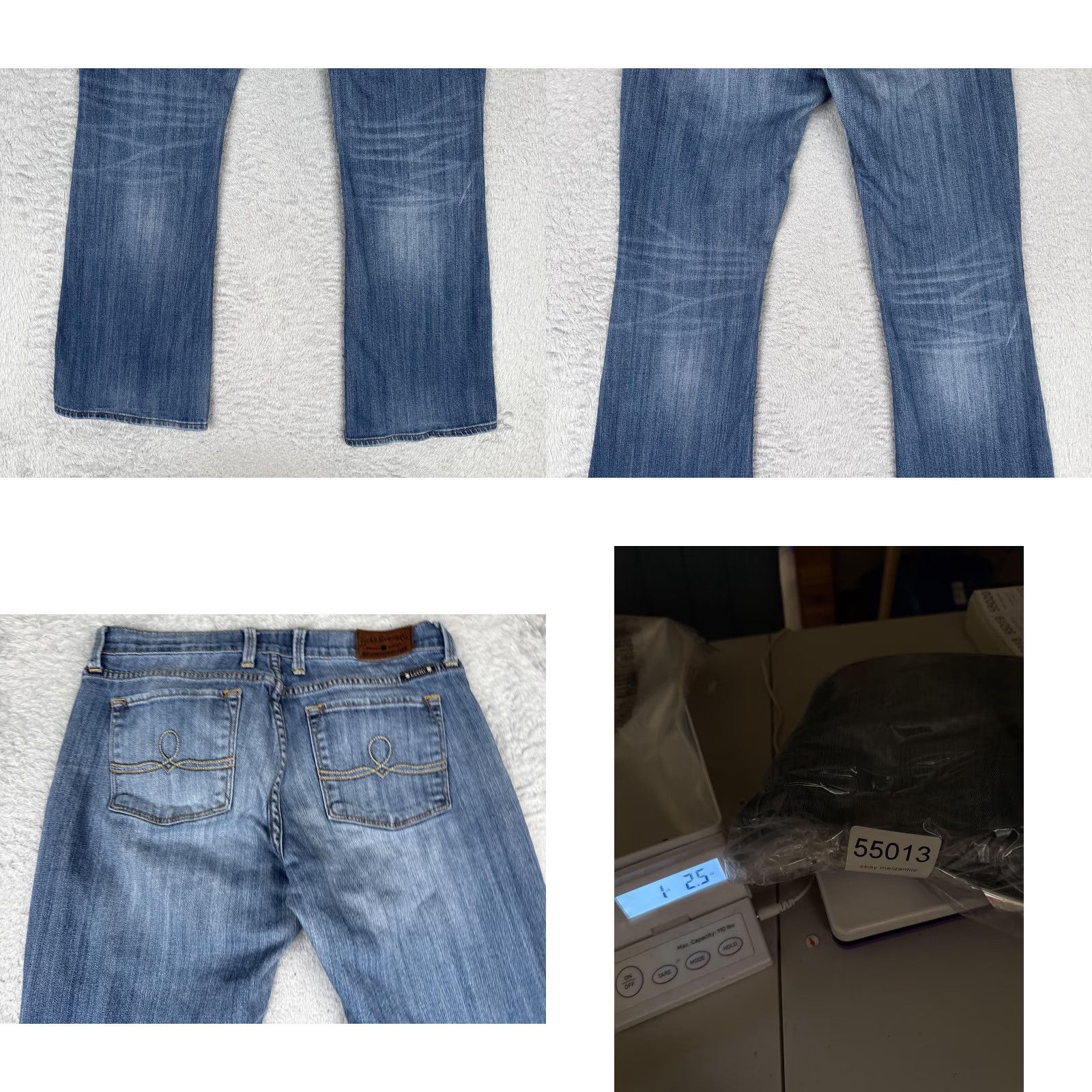 Lucky Brand Lucky Brand Sofia Boot Jeans Womens 12 Regular Bootcut Denim Medium Wash 31in Inseam Blue Embroidered Pockets Stretch 5-Pocket Size 34" / US 12 / IT 48 - 10 Thumbnail