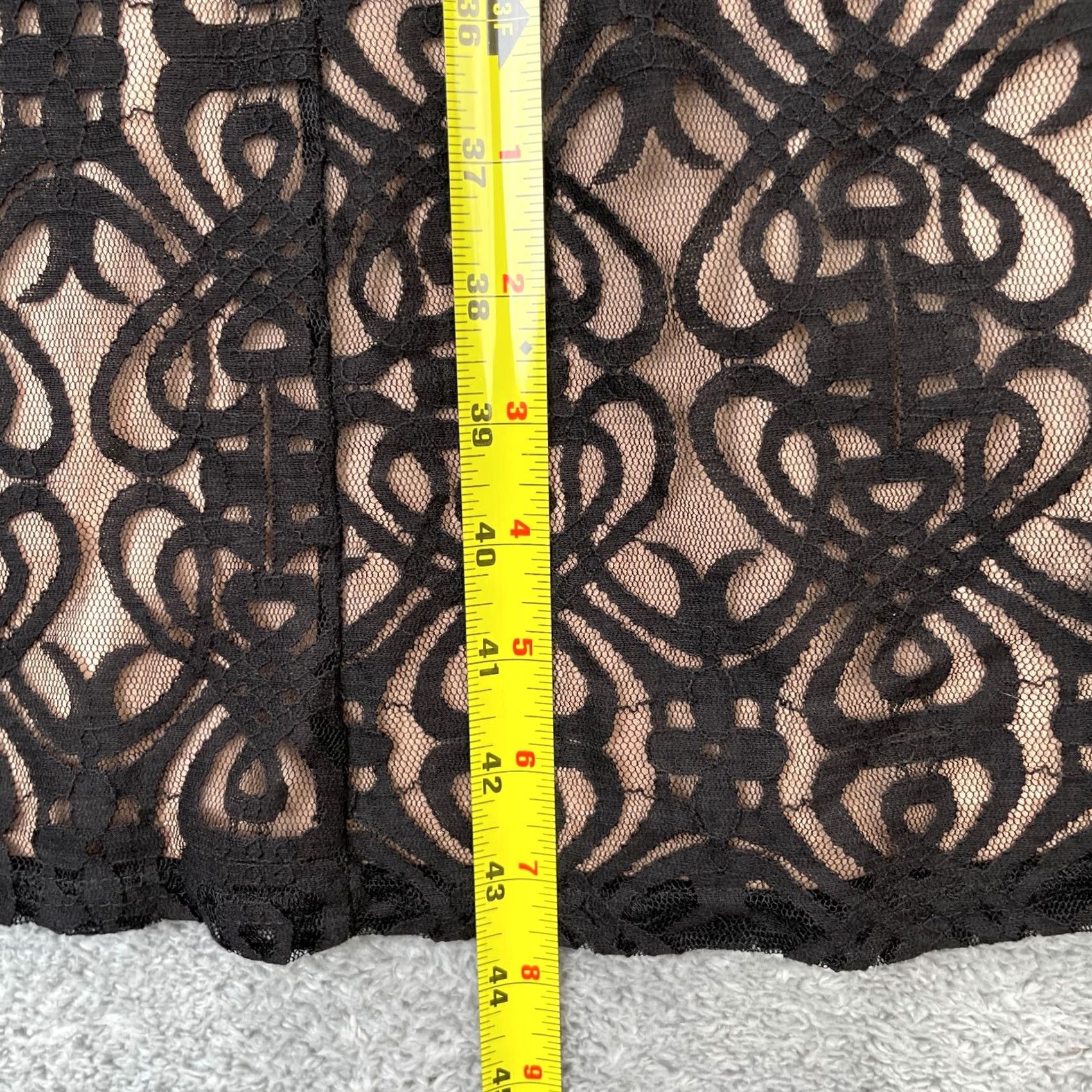 Forever 21 FOREVER 21 Dress Womens Small Black Floral Lace Crochet Overlay Mock Neck Gothic Size S / US 4 / IT 40 - 6 Thumbnail