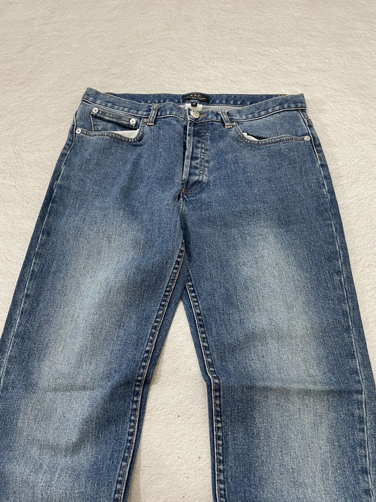 A.P.C. 2000s APC Japan Denim Light Blue Jeans Y2K Size US 31 - 2 Thumbnail