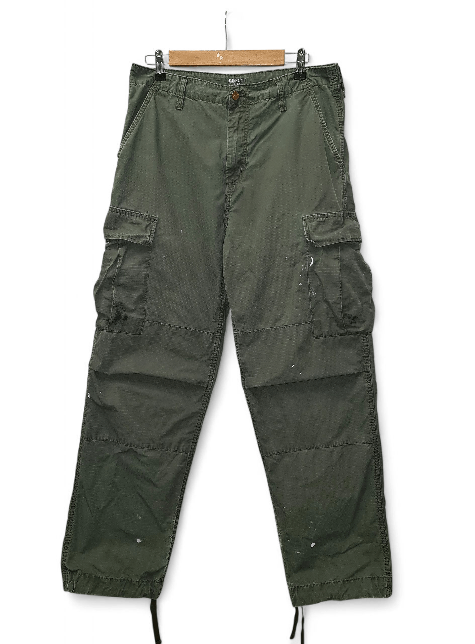 Carhartt Vintage Carhartt Cargo Painted Camo Pants Distressed Y2K Size US 33 - 4 Thumbnail