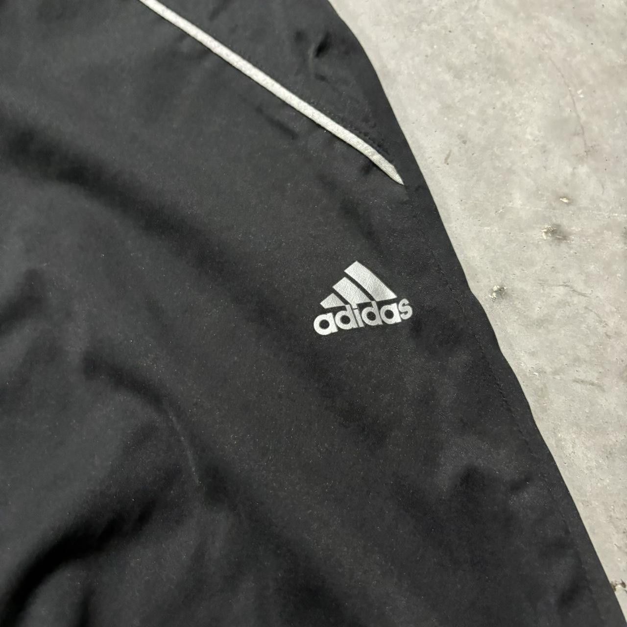 Adidas × Vintage Crazy Vintage Y2K/2000s Black Adidas Athletic Drill Essential Track Pants! Size US 28 / EU 44 - 5 Thumbnail