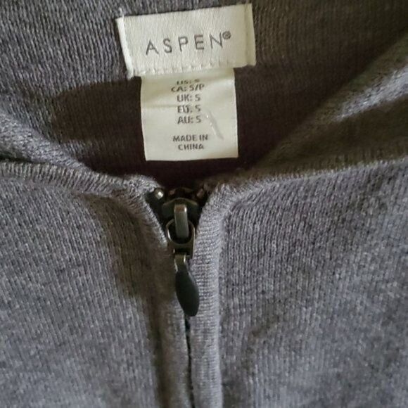 Designer Aspen Zippered Hooded Long Sleeve Bottom Designed Long Hoode Size S / US 4 / IT 40 - 4 Thumbnail