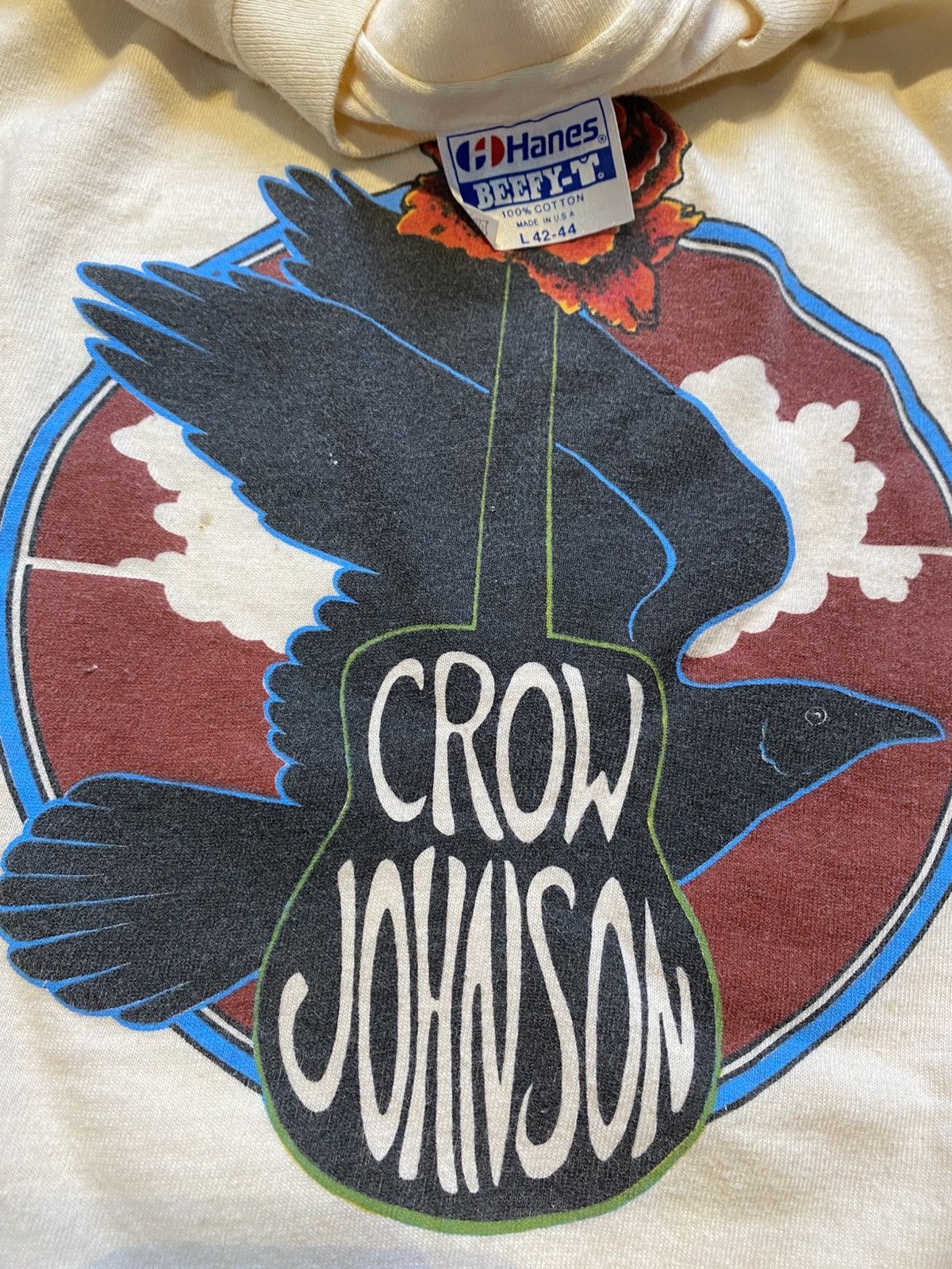 Band Tees Vintage crow johnson solo singer Size US L / EU 52-54 / 3 - 2 Thumbnail