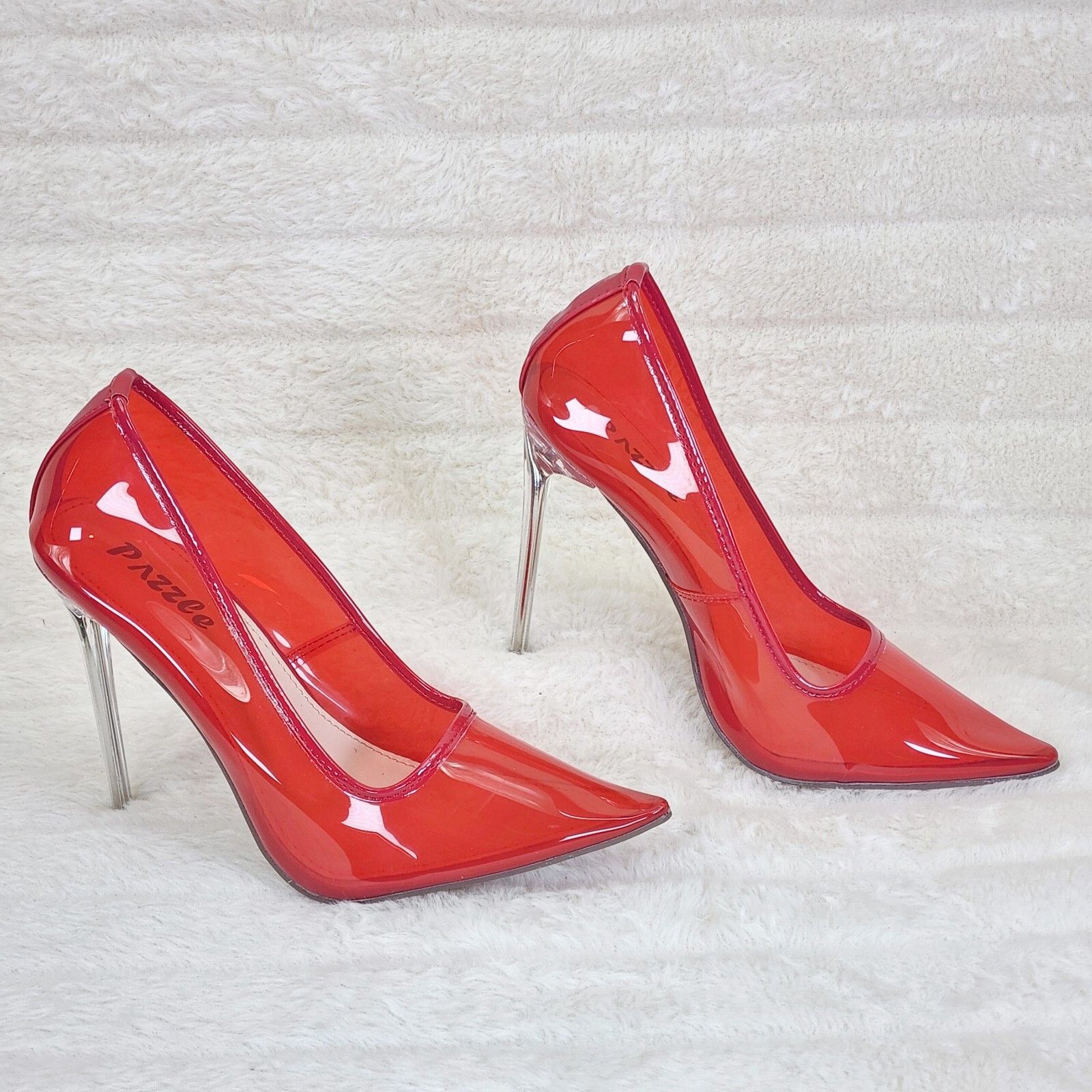 Other PVC Jelly Translucent High Heel Pointy Toe Stiletto Pumps Sh Size US 8 / IT 38 - 2 Thumbnail