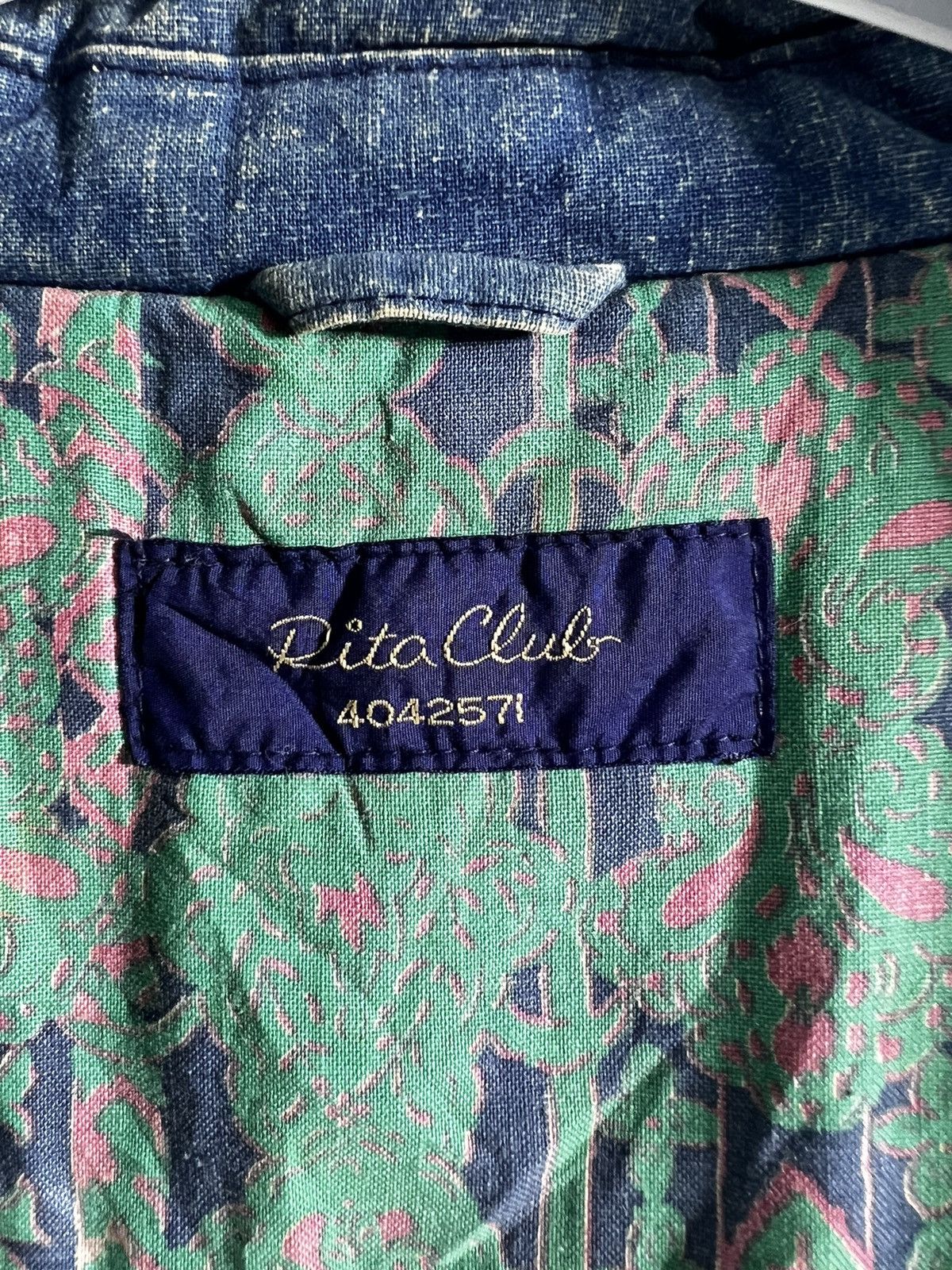 Japanese Brand 🔥 Vintage Bomber Rita Club 4042571 indigo Size US XL / EU 56 / 4 - 9 Thumbnail