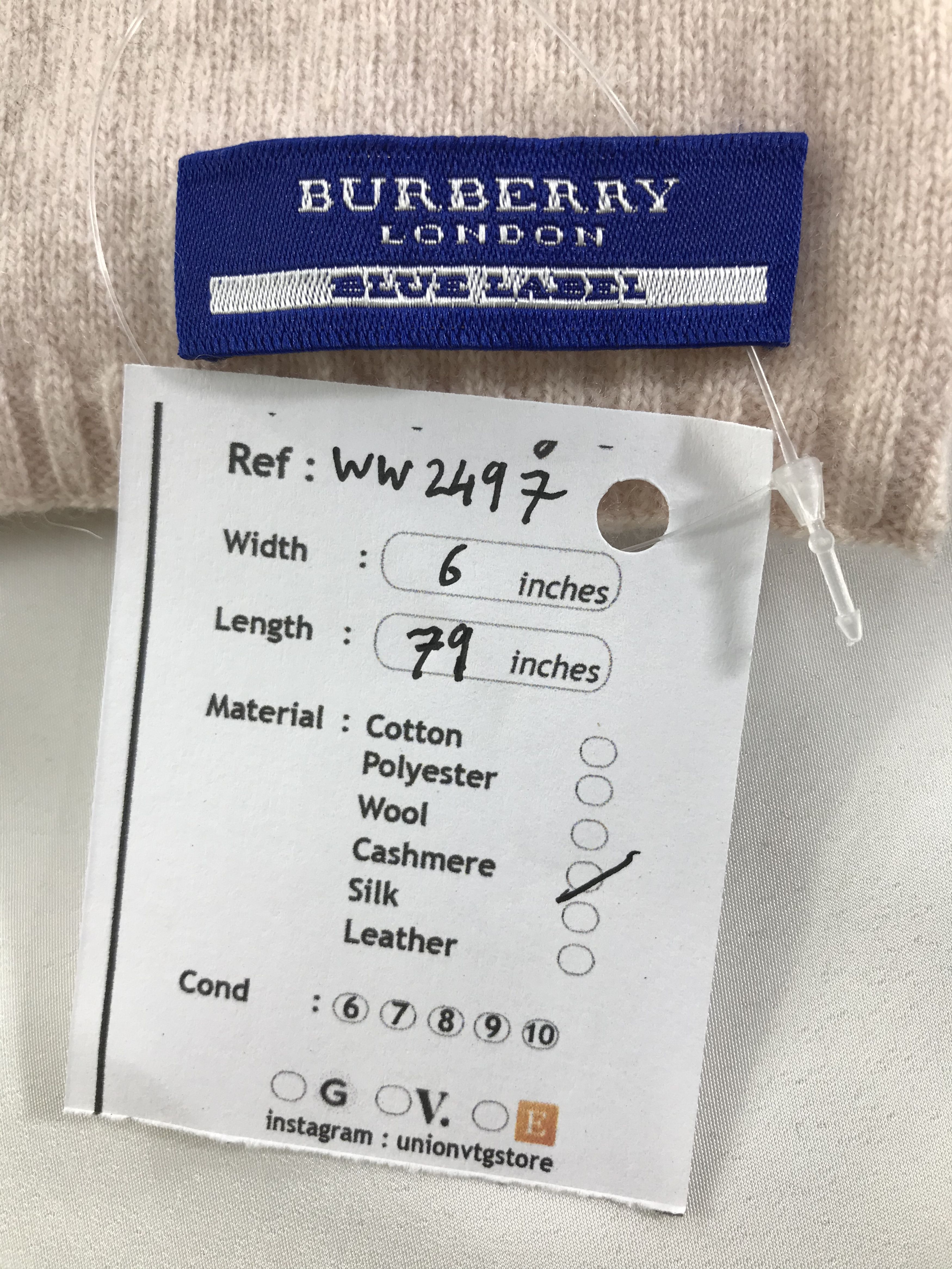 Burberry × Vintage Burberry Scarf / Muffler / Neckwear - WW2497 Size ONE SIZE - 5 Thumbnail