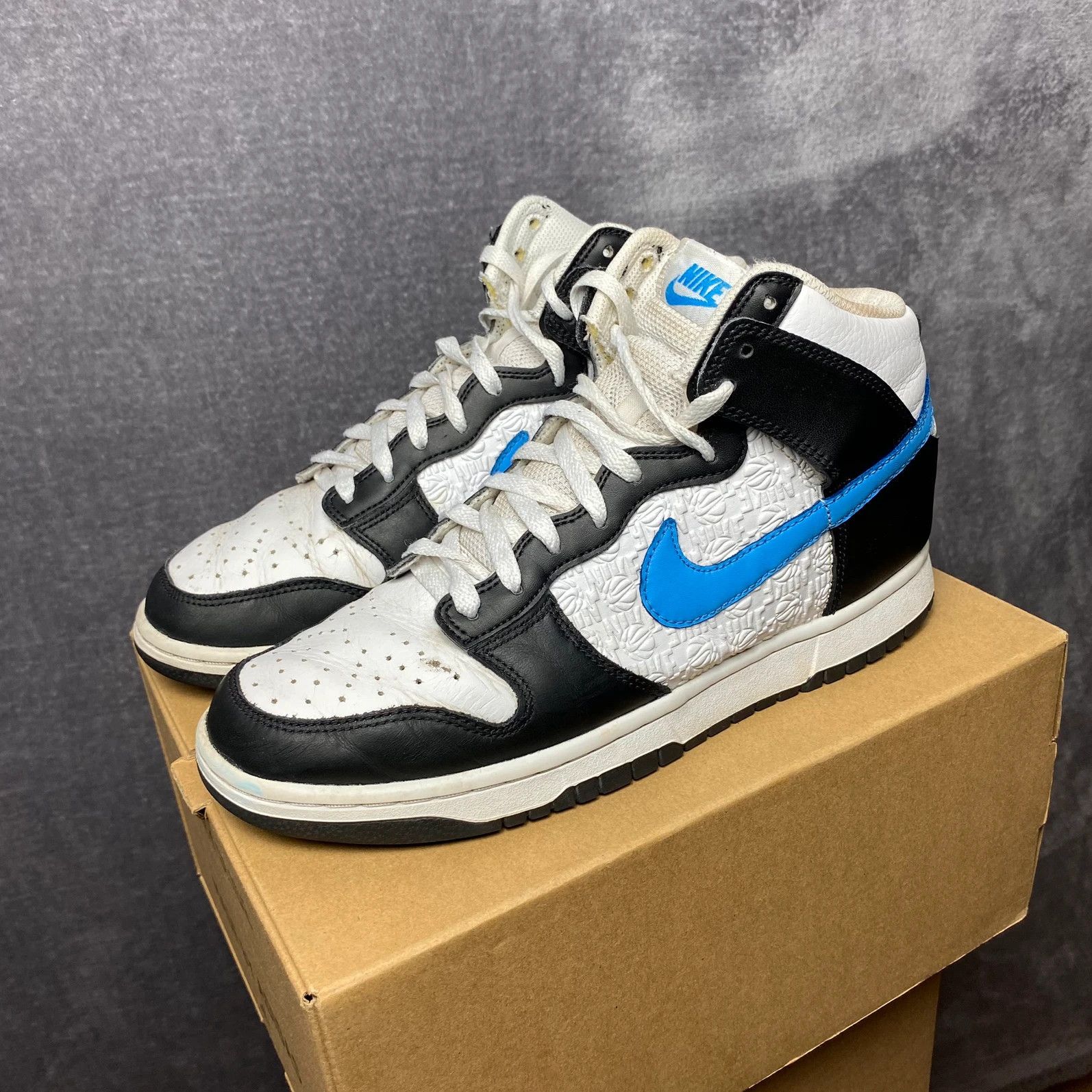 Nike Dunk high Black University Blue UB black blue white Size US 9.5 / EU 42-43 - 1 Thumbnail