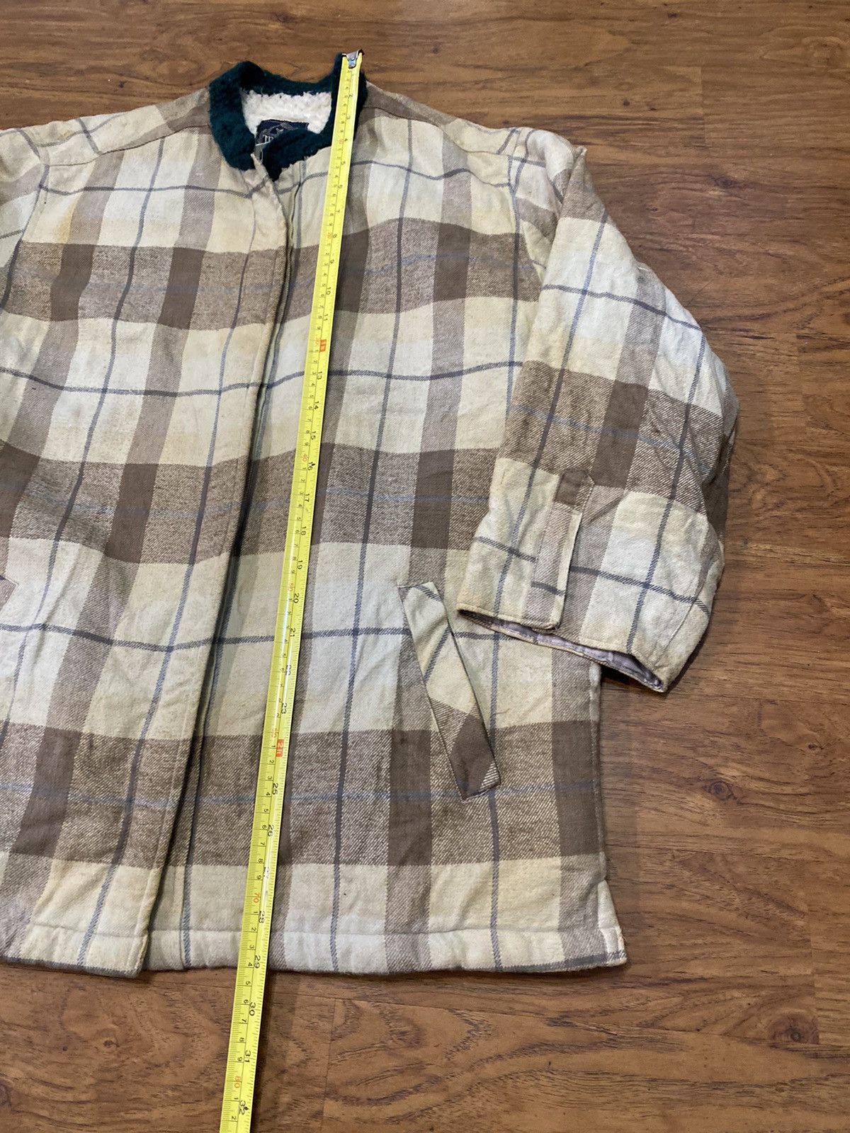 Japanese Brand Vintage 80’s Tray Up Jacket Plaid Sherpa Japanese Designer Size US L / EU 52-54 / 3 - 8 Thumbnail