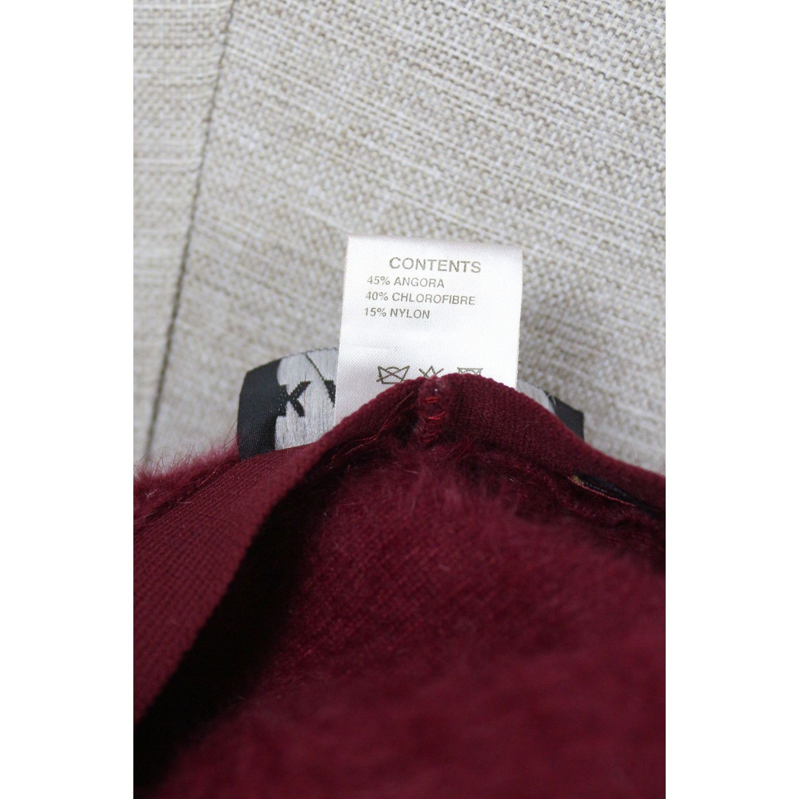 Kangol Kangol Burgundy Angora Fur Bucket Hat NZ Size ONE SIZE - 6 Thumbnail