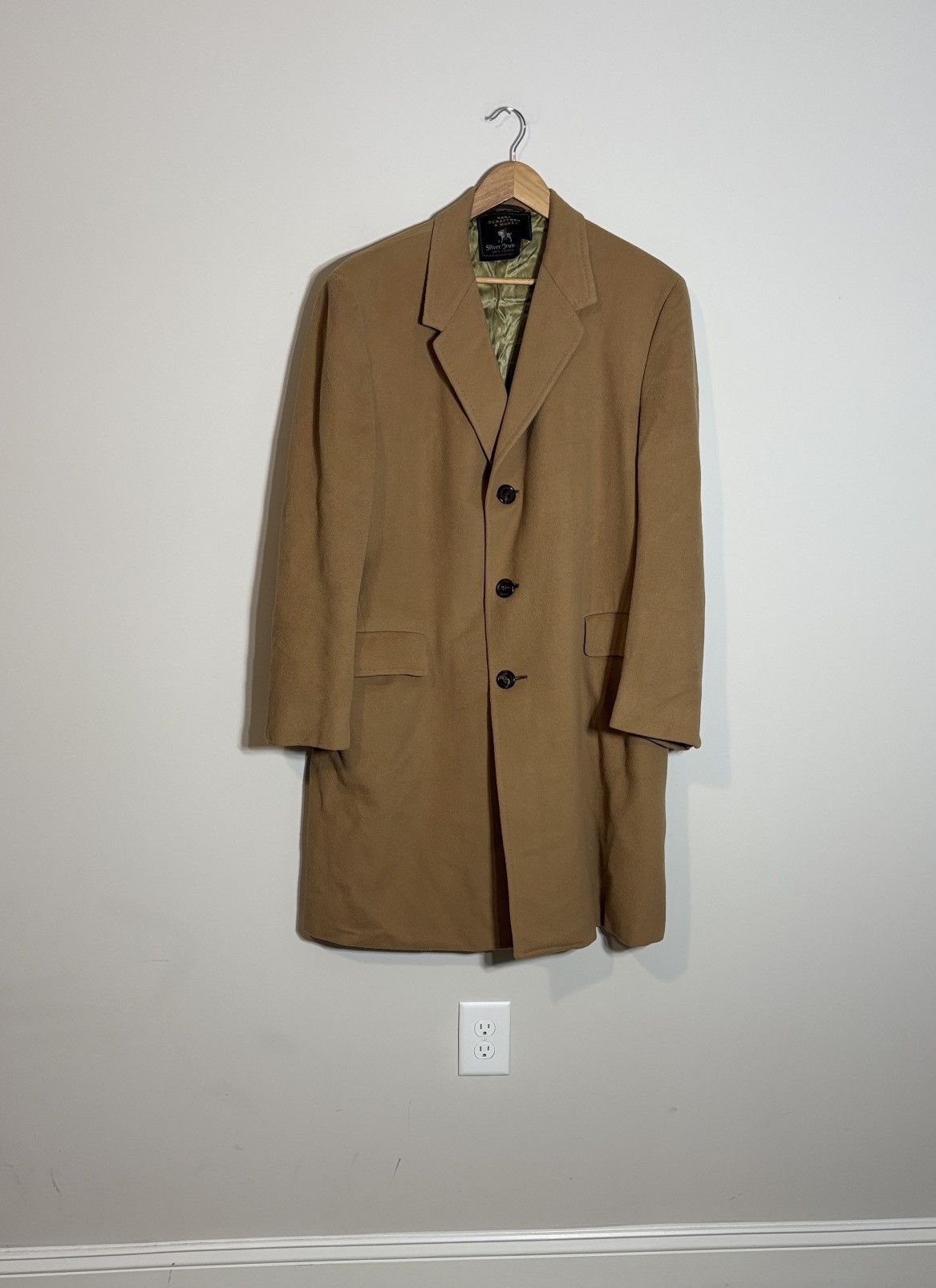 Hart Schaffner Marx Vintage Hart Schaffner Marx Silver Trumpeter Cashmere Coat Size US XL / EU 56 / 4 - 1 Thumbnail