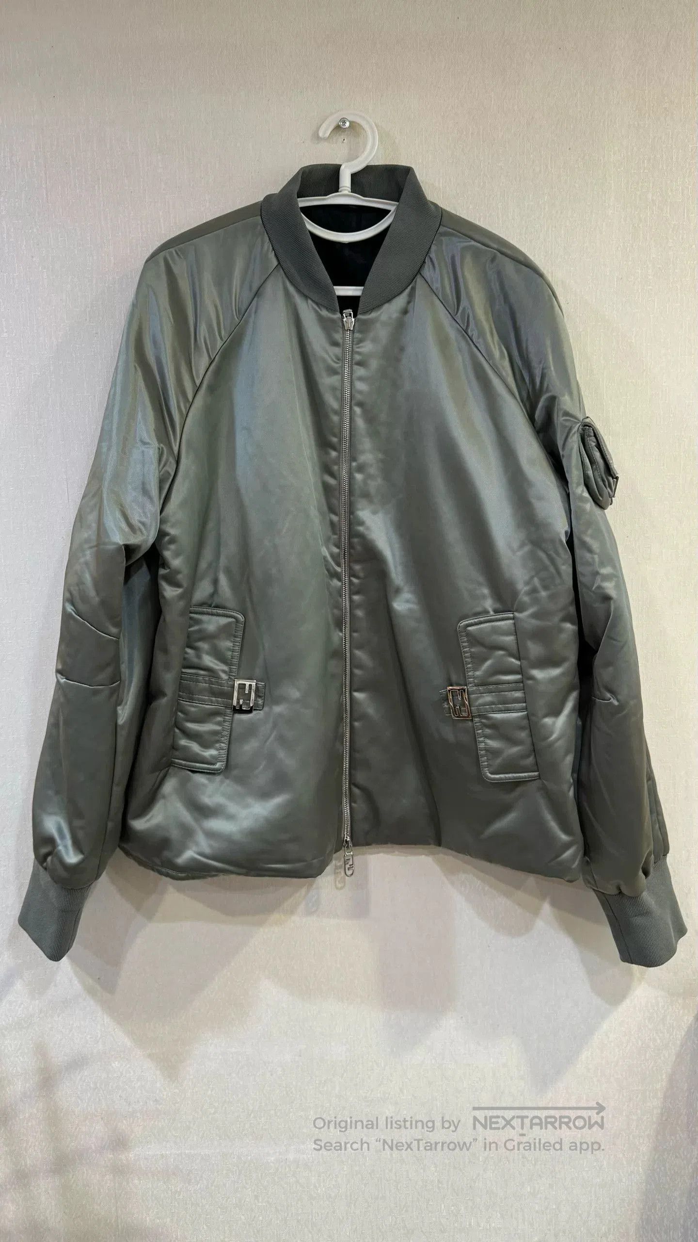 Fendi Fendi Solid Color Bomber Jacket. Size US XL / EU 56 / 4 - 1 Thumbnail