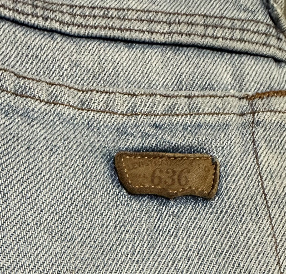 Levi's Vintage 90s Levis 636 Big E Silver Tab Tapered Leg Jeans Size US 28 / EU 44 - 7 Thumbnail