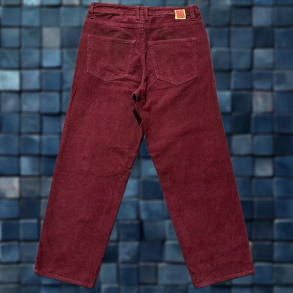 Empyre Empyre Pants Mens 30 Corduroy Wide Wale Straight Baggy 5-Pocket Logo Zipper Button Red Denim? Size US 30 / EU 46 - 1 Thumbnail