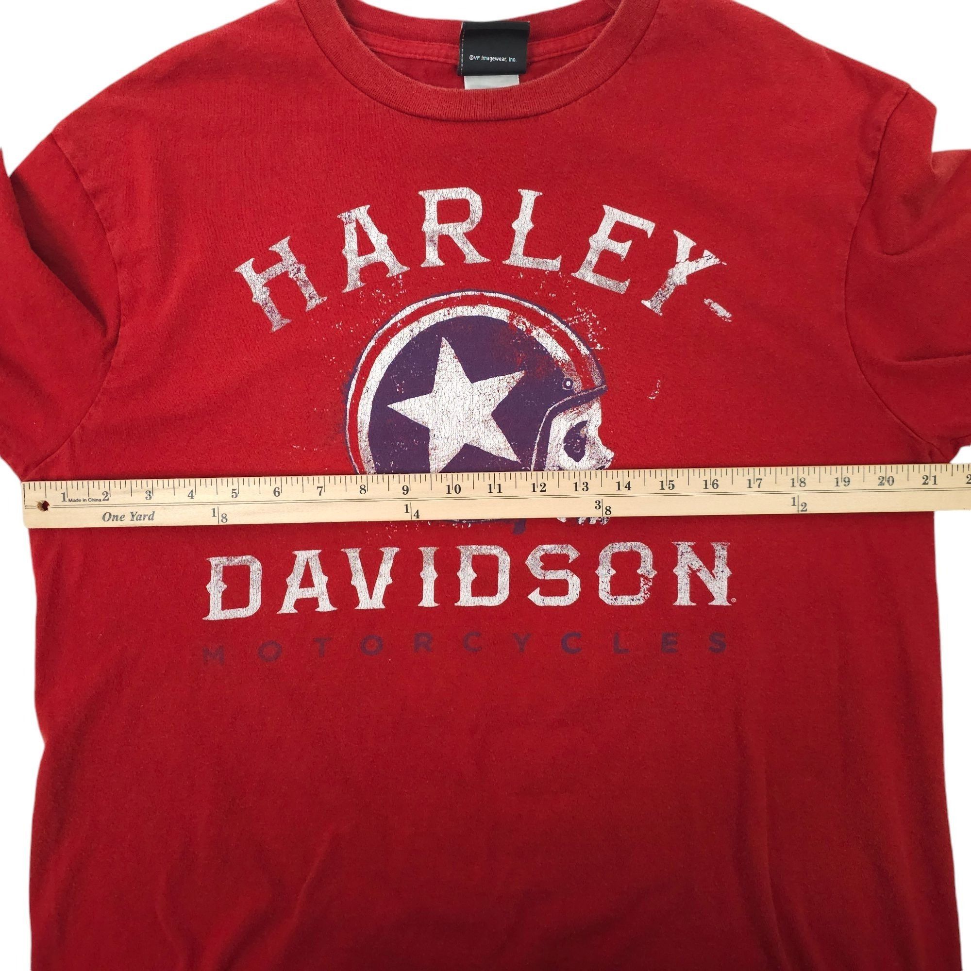 Harley Davidson Harley Davidson T Shirt Mens L Double Sided Skull Helmet Size US L / EU 52-54 / 3 - 3 Thumbnail