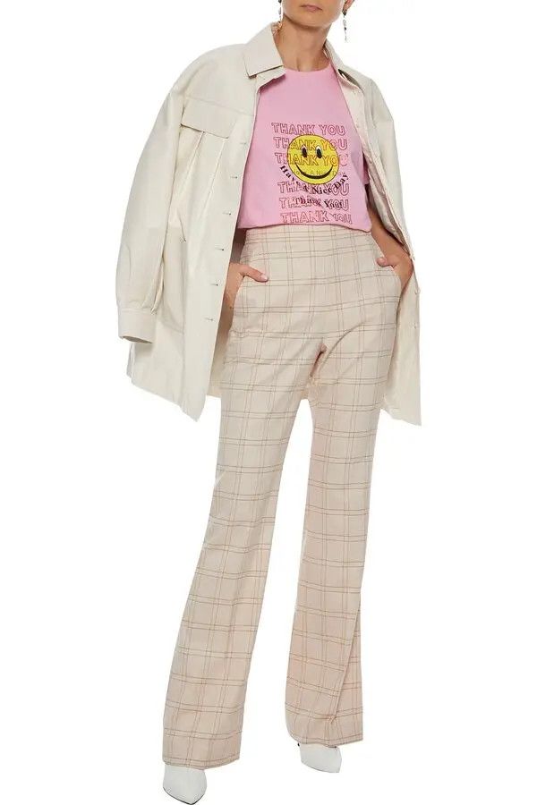 Designer Thank You Smiley Face Swarovski Crystal Embellished T-shirt Size S / US 4 / IT 40 - 14 Thumbnail