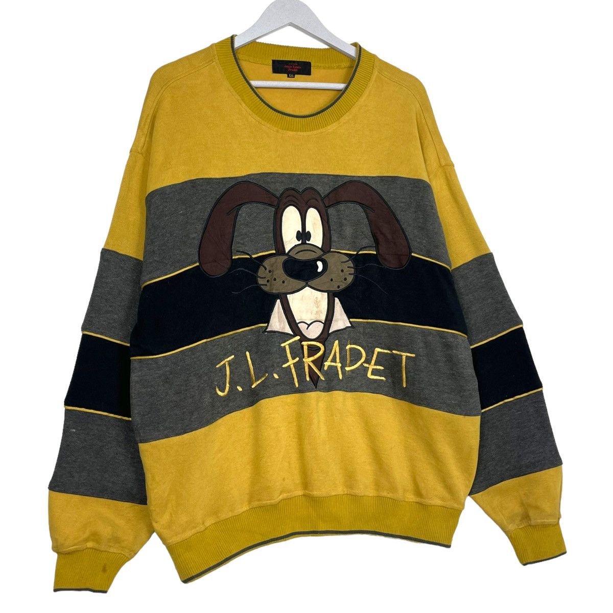 Designer × Vintage 💥JEAN LOUIS FRADET BIG LOGO MULTICOLOUR SWEATSHIRT Size US L / EU 52-54 / 3 - 3 Thumbnail