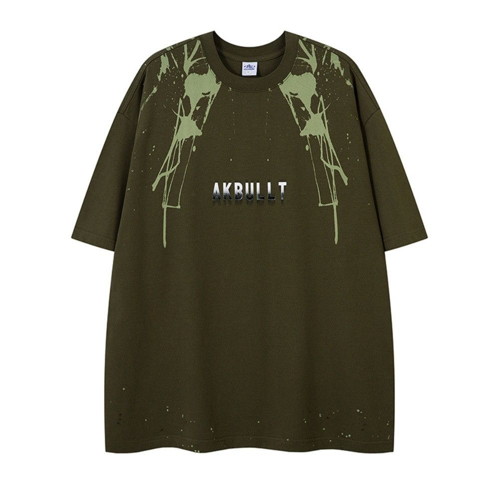 Japanese Brand × Vintage American street style distressed ink-splashed loose T-shirt Size US M / EU 48-50 / 2 - 1 Thumbnail
