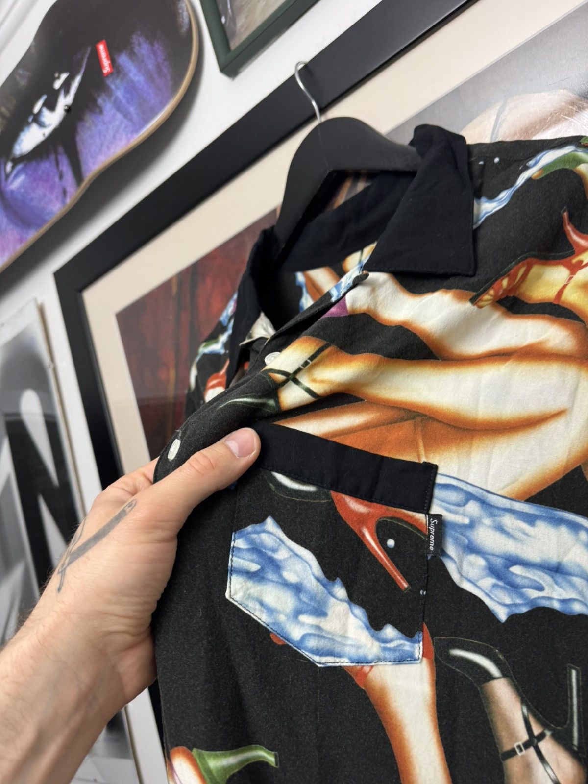 Supreme SS15 Supreme Legs Heels Rayon Button Up Shirt Streetwear Size US XL / EU 56 / 4 - 4 Thumbnail