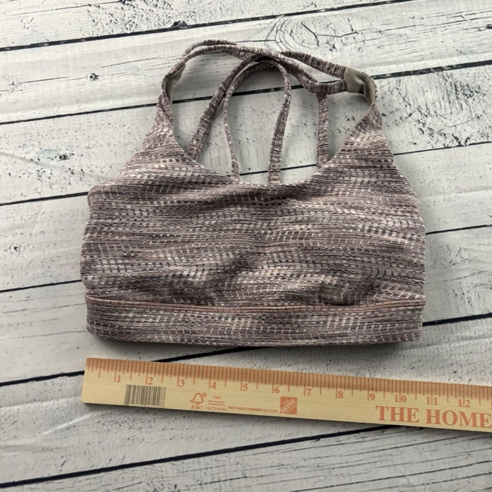 Lululemon Lululemon Strappy Athletic Yoga Sports Bra Women's Pink S Removable Cups Size ONE SIZE - 2 Thumbnail