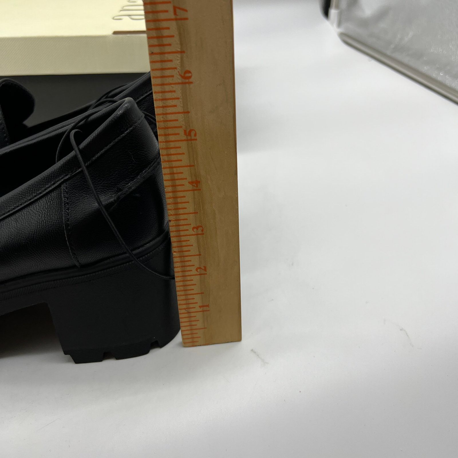 Other a.n.a Penny Loafers Black Chunky Block Heel A New Approach Size US 10 / IT 40 - 7 Thumbnail