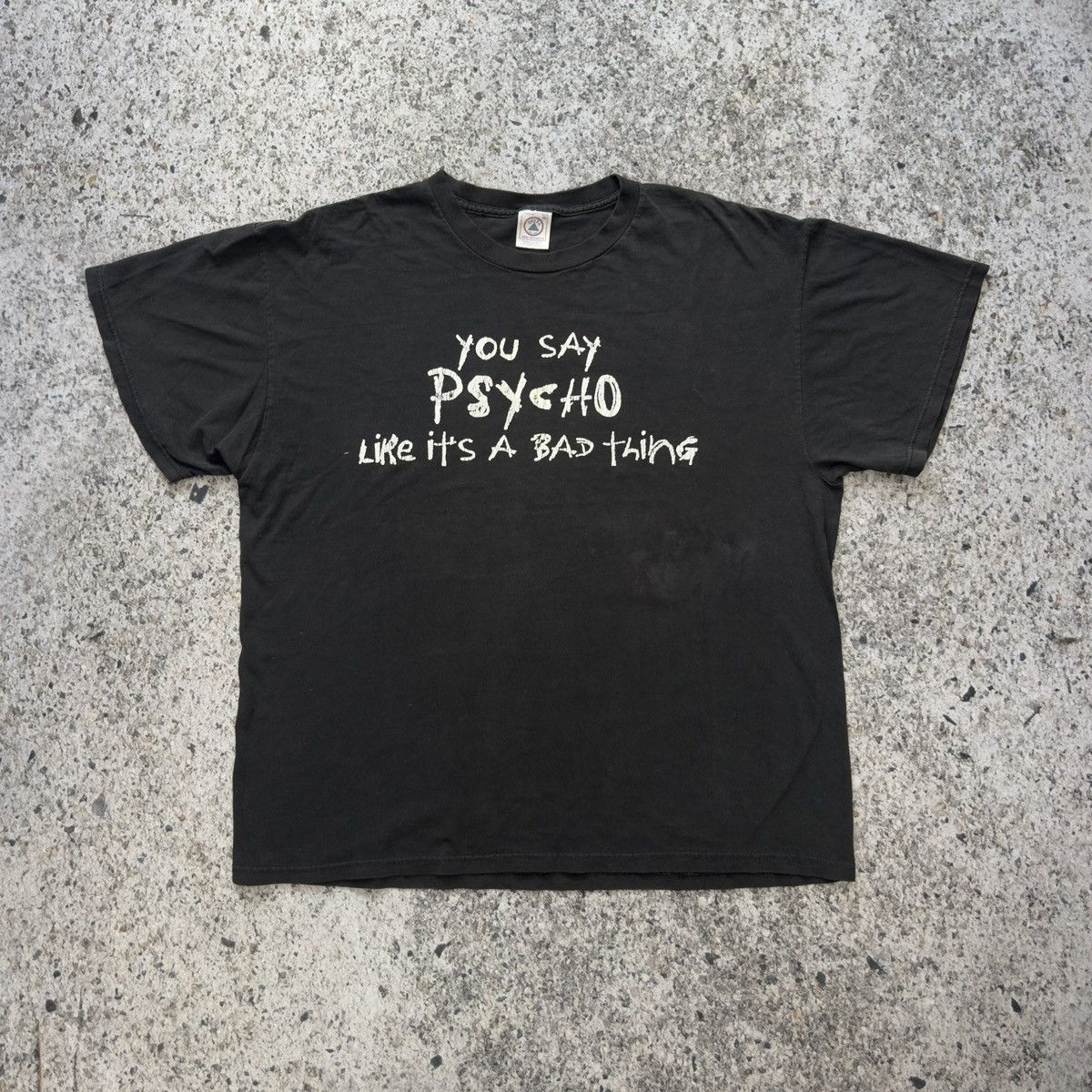 Vintage Vintage Faded Thrashed Psycho Tee ERD Grunge Size US XL / EU 56 / 4 - 1 Thumbnail