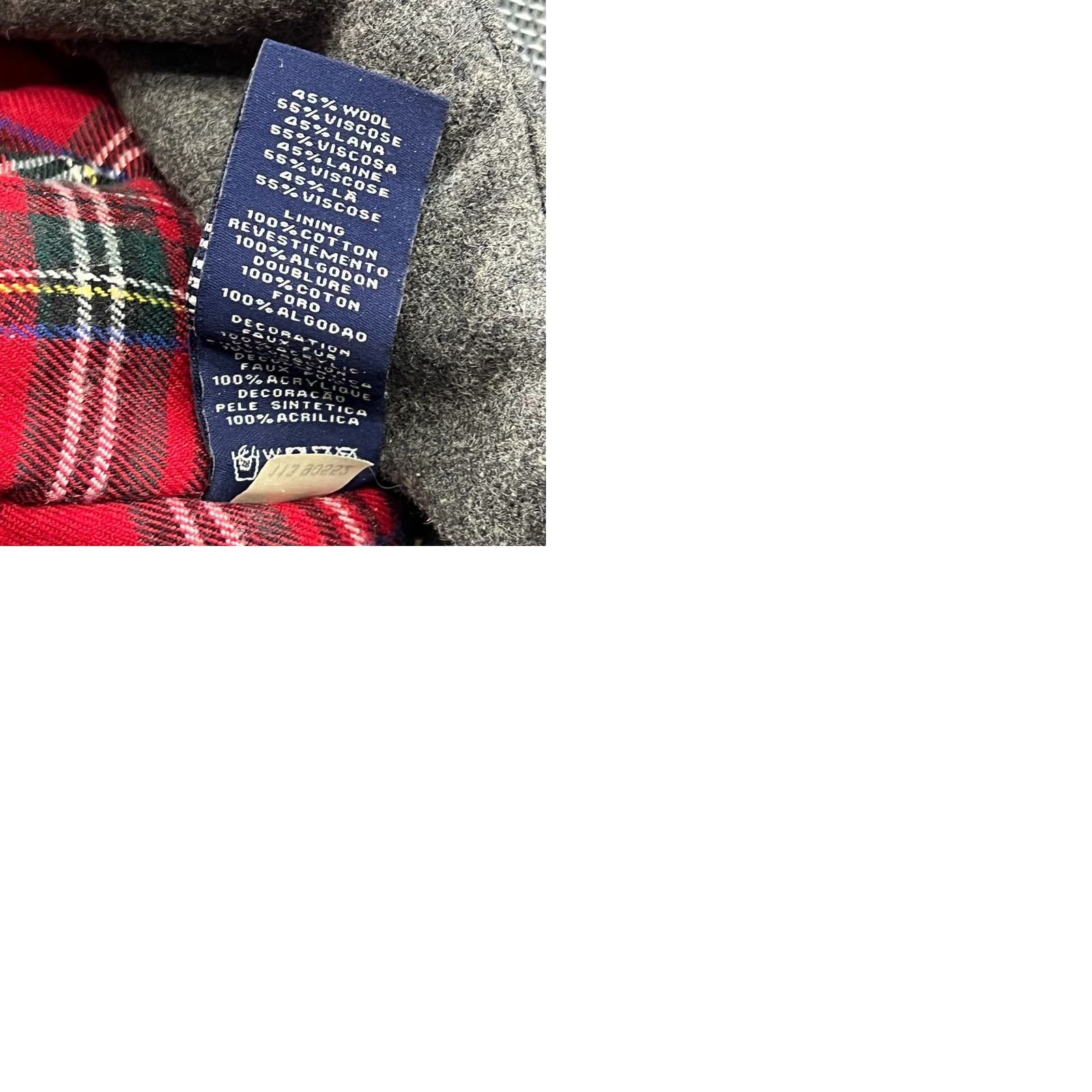 Gant GANT Trapper Hat Wool Viscose Blend Gray Ushanka Ear Flap L-XL Tartan Lining Unisex Adults Wool Viscose Blend Gray Trapper Hat Ladys Mens? Size ONE SIZE - 9 Thumbnail