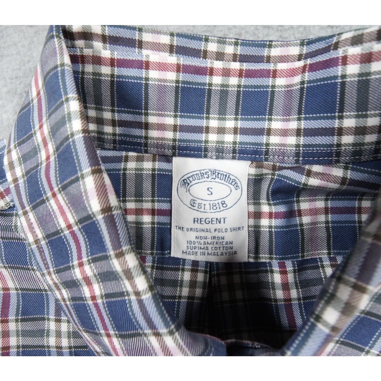 Brooks Brothers Brooks Brothers Shirt Mens Small Button Down Regent Check Plaid Collared Preppy Regular Size S Multicolor Button-Up Size US S / EU 44-46 / 1 - 5 Thumbnail