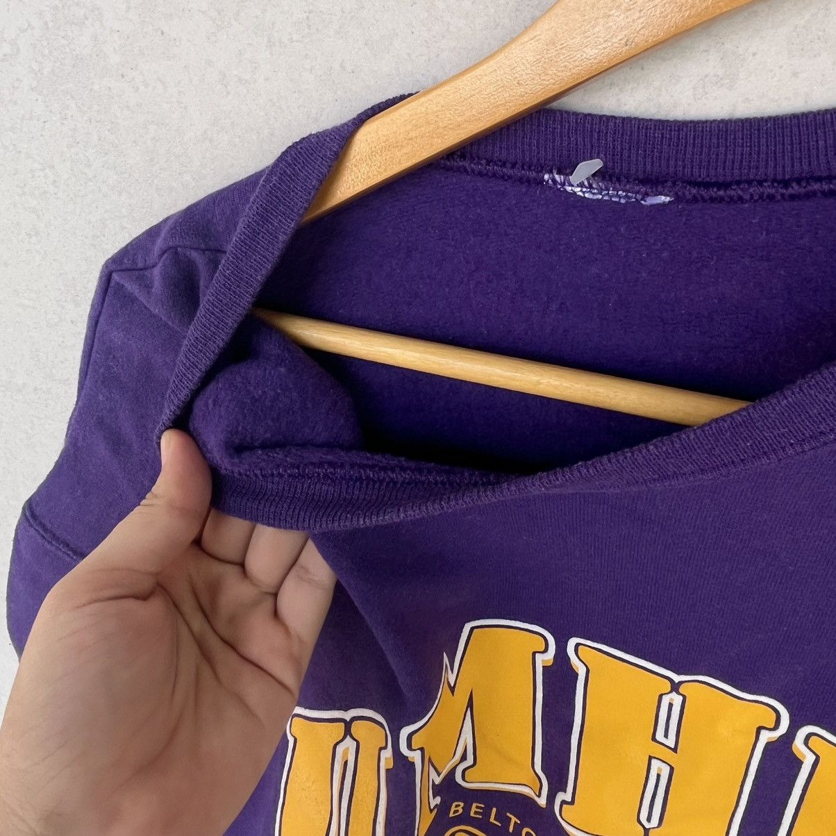 Other Vintage Purple Cropped With Yellow Lettering Size XS Size XS / US 0-2 / IT 36-38 - 5 Thumbnail