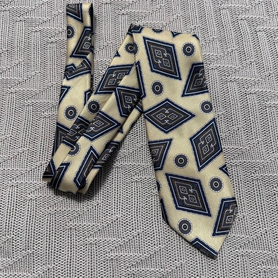 Vintage Vintage American Edition cream paisley mens tie Size ONE SIZE - 1 Thumbnail