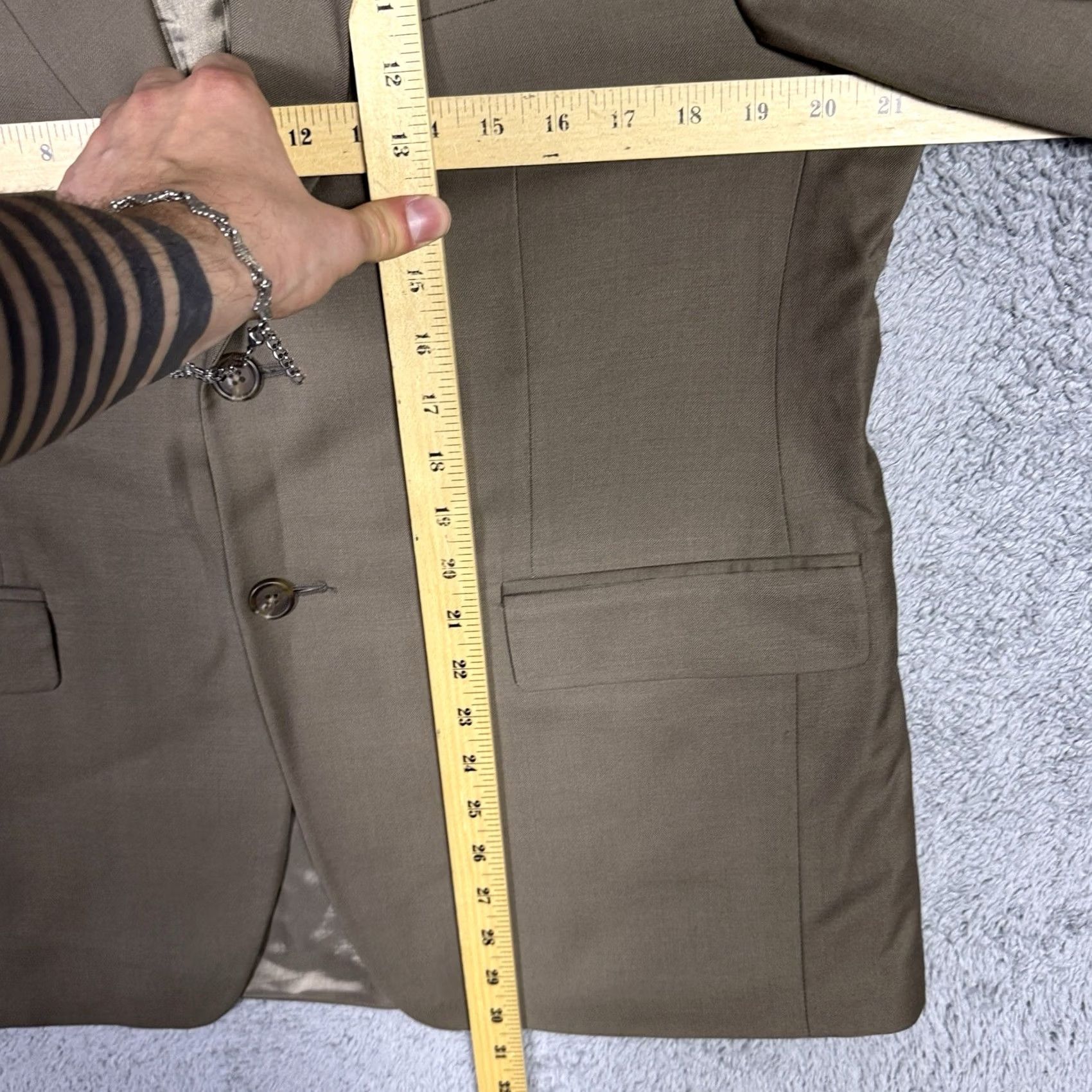 Ralph Lauren Ralph Lauren Blazer Men 40S Sport Coat Brown Wool Cashmere Tweed Notch Lapel Jacket Bedazzled? (Note: The previous line was truncated.) Size 40R - 7 Thumbnail